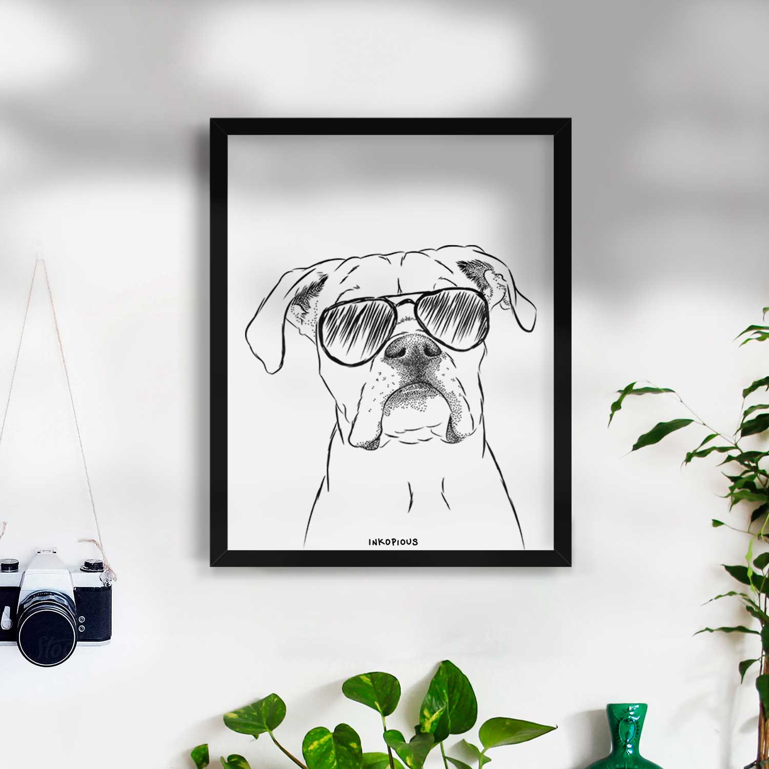 Henley the Boxer Art Print