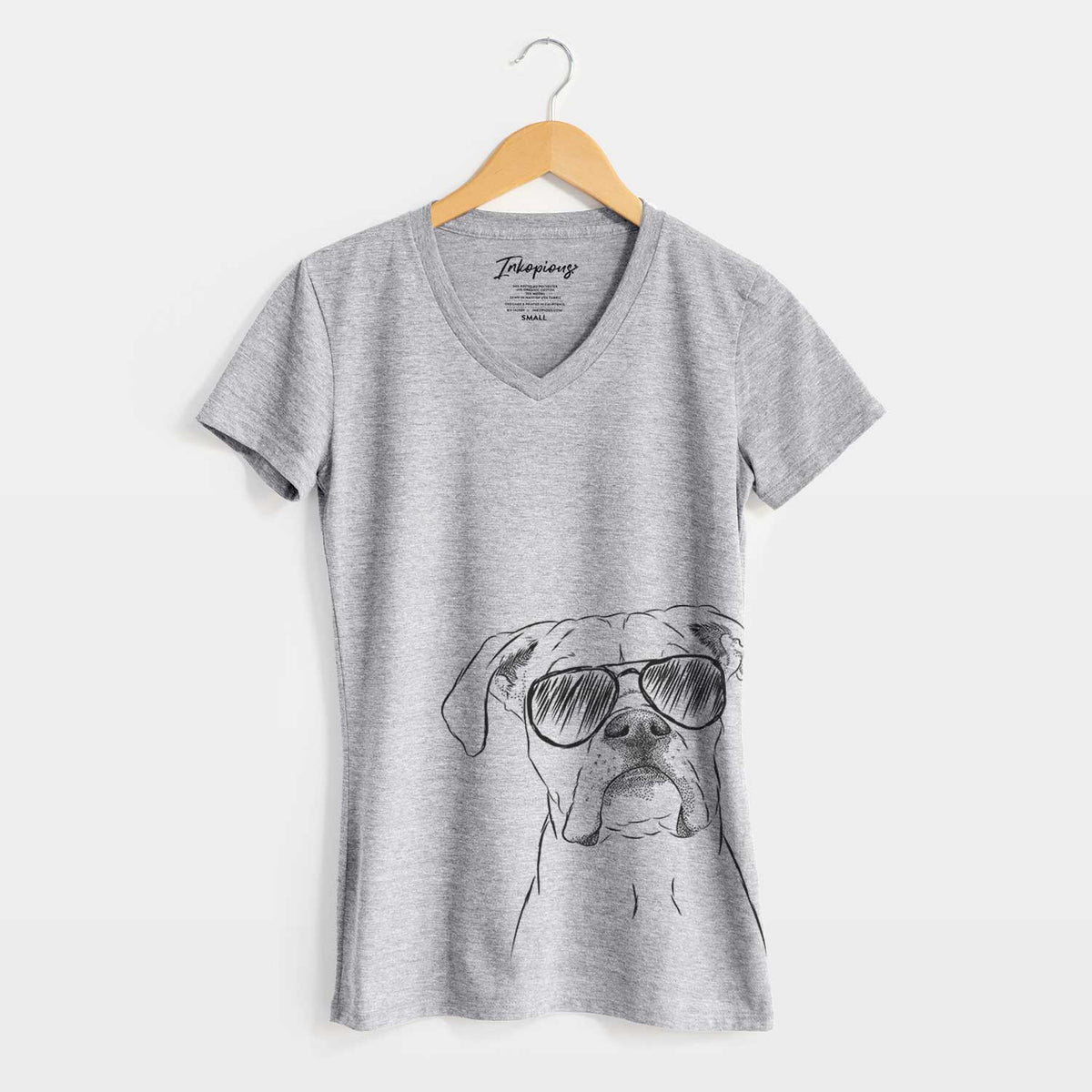 Aviator Henley the Boxer - Women&#39;s V-neck Shirt