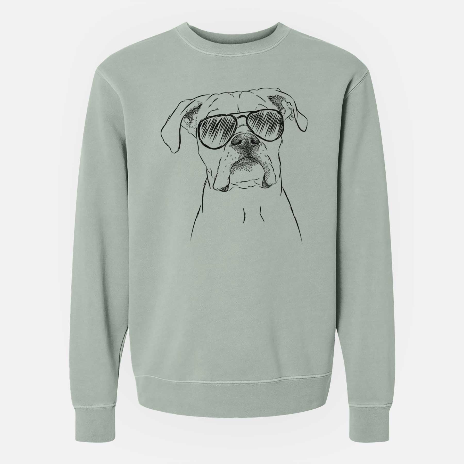 Aviator Henley the Boxer - Unisex Pigment Dyed Crew Sweatshirt