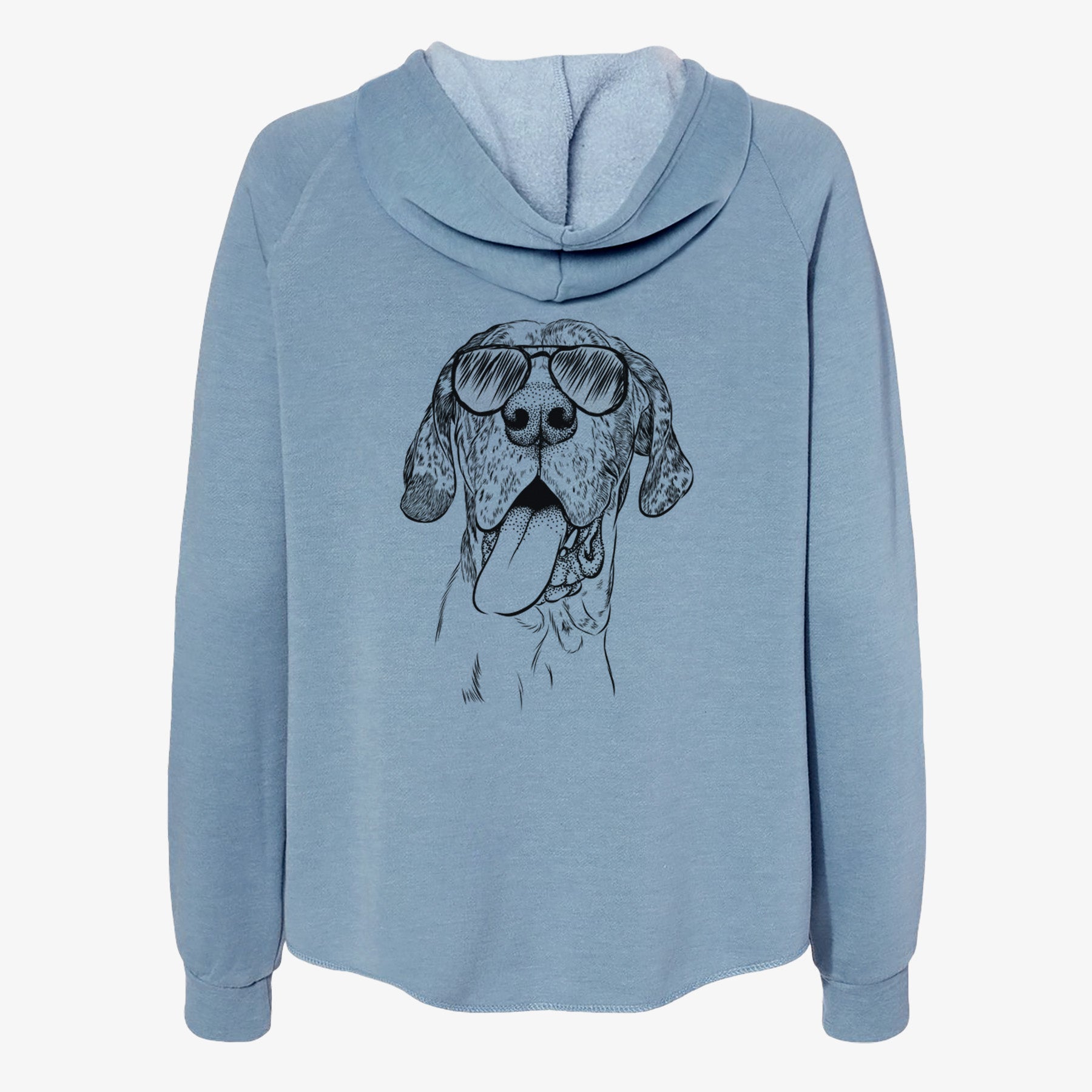 Hennessey the Great Dane - Women's Cali Wave Zip-Up Sweatshirt