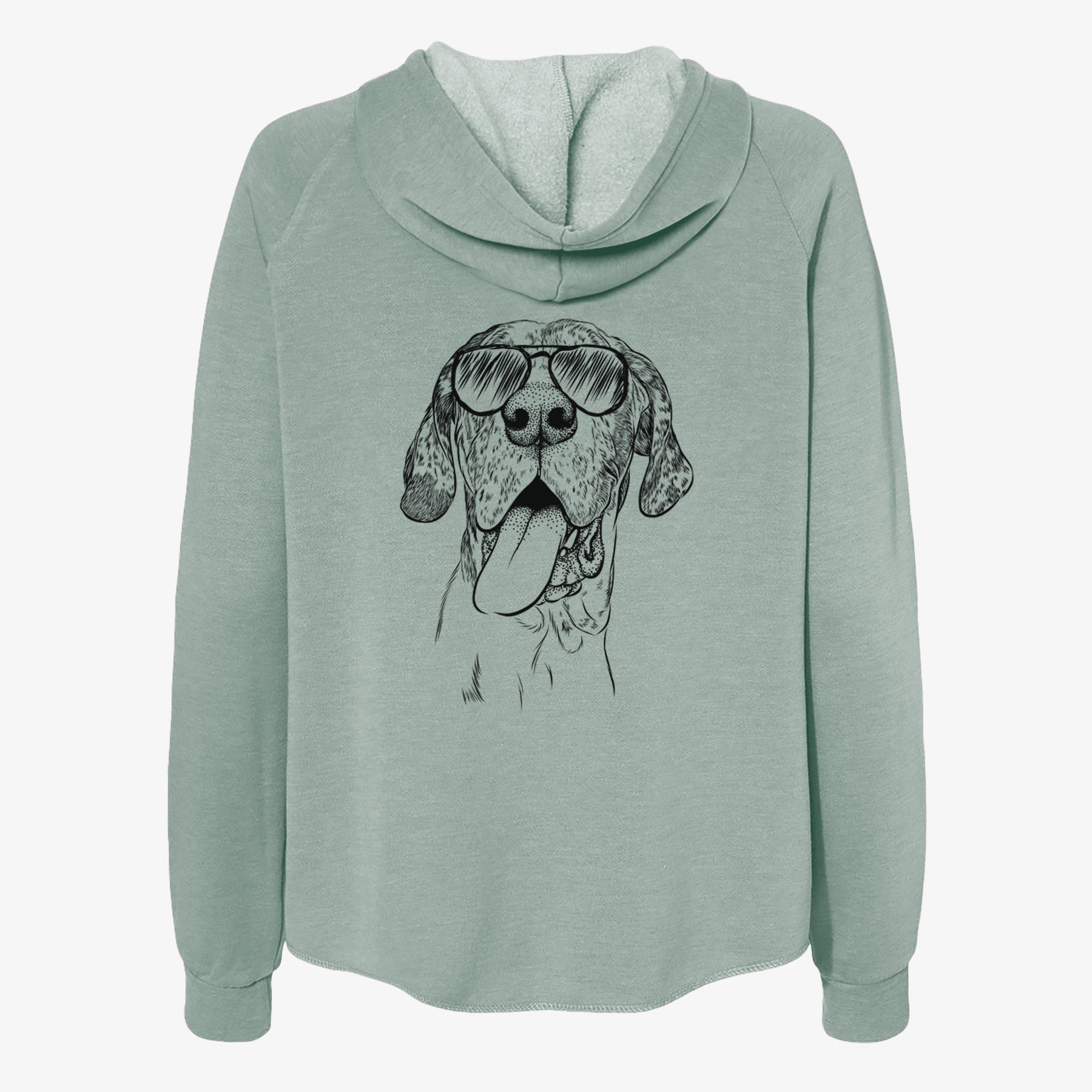 Hennessey the Great Dane - Women's Cali Wave Zip-Up Sweatshirt