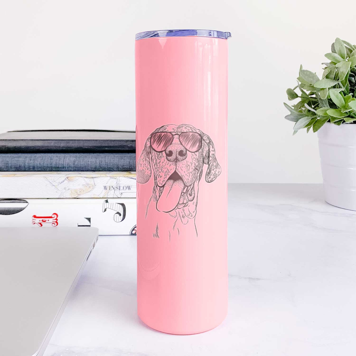 Hennessey the Great Dane - 20oz Skinny Tumbler