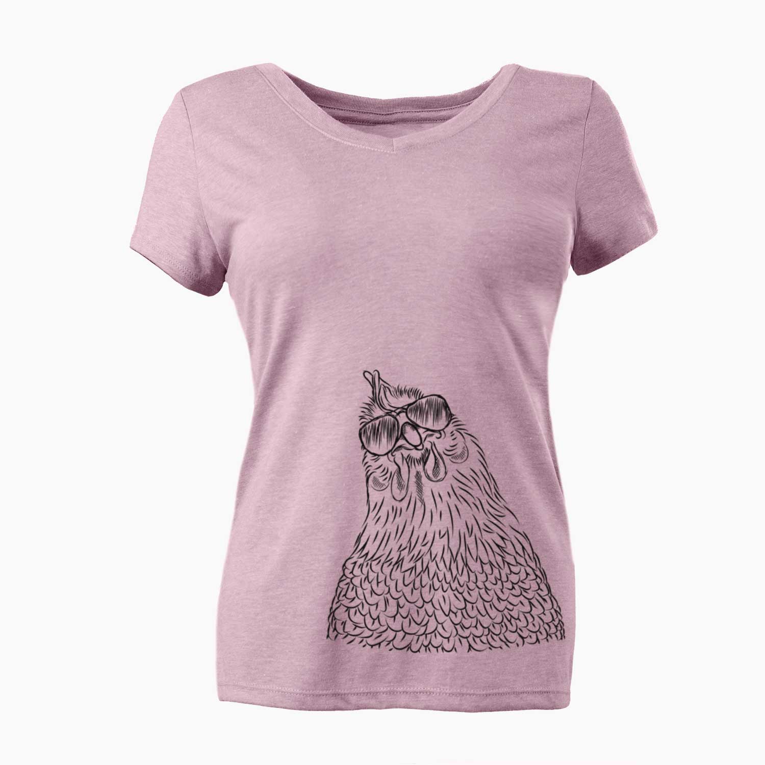 Aviator Henrietta the Chicken - Women's V-neck Shirt