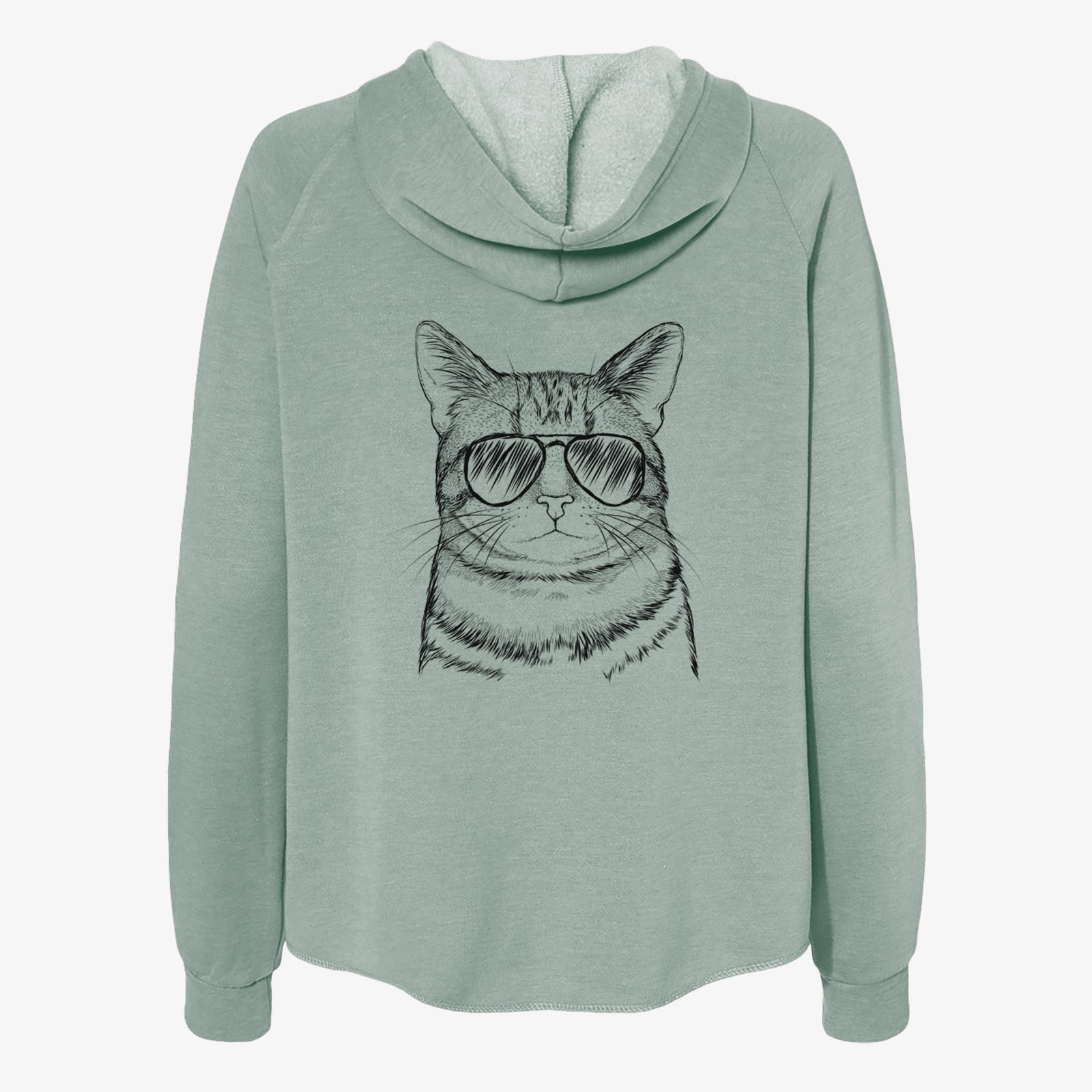 Henry the Bengal - Women's Cali Wave Zip-Up Sweatshirt