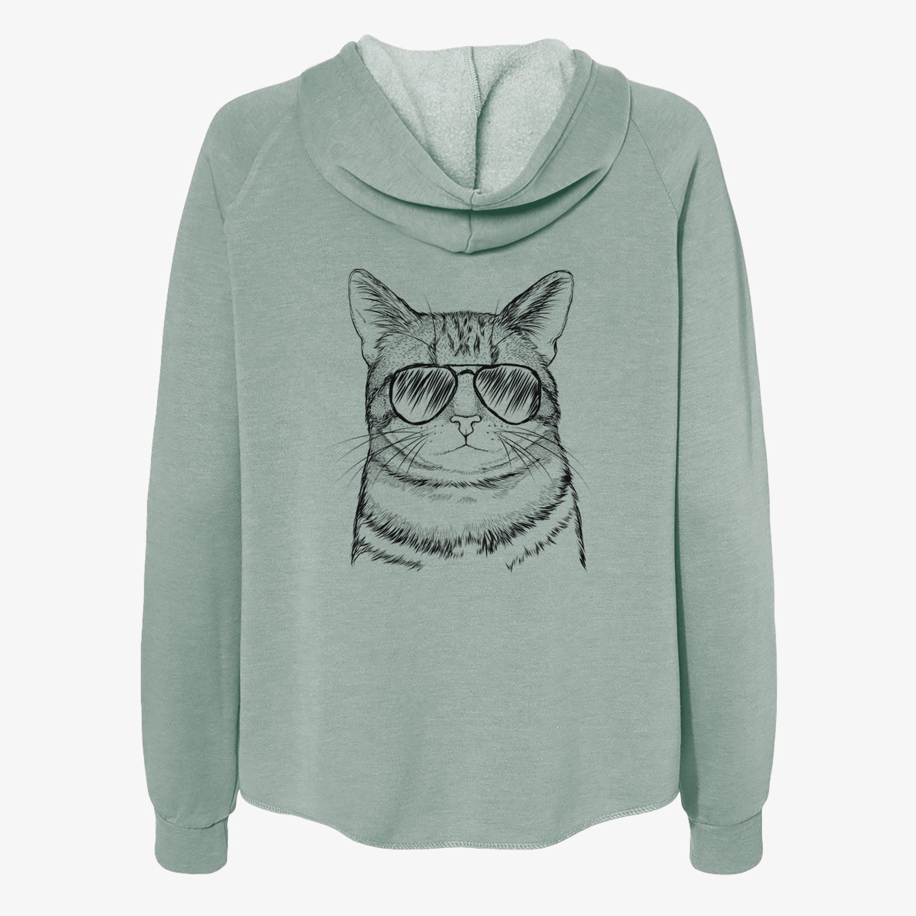 Henry the Bengal - Women's Cali Wave Zip-Up Sweatshirt