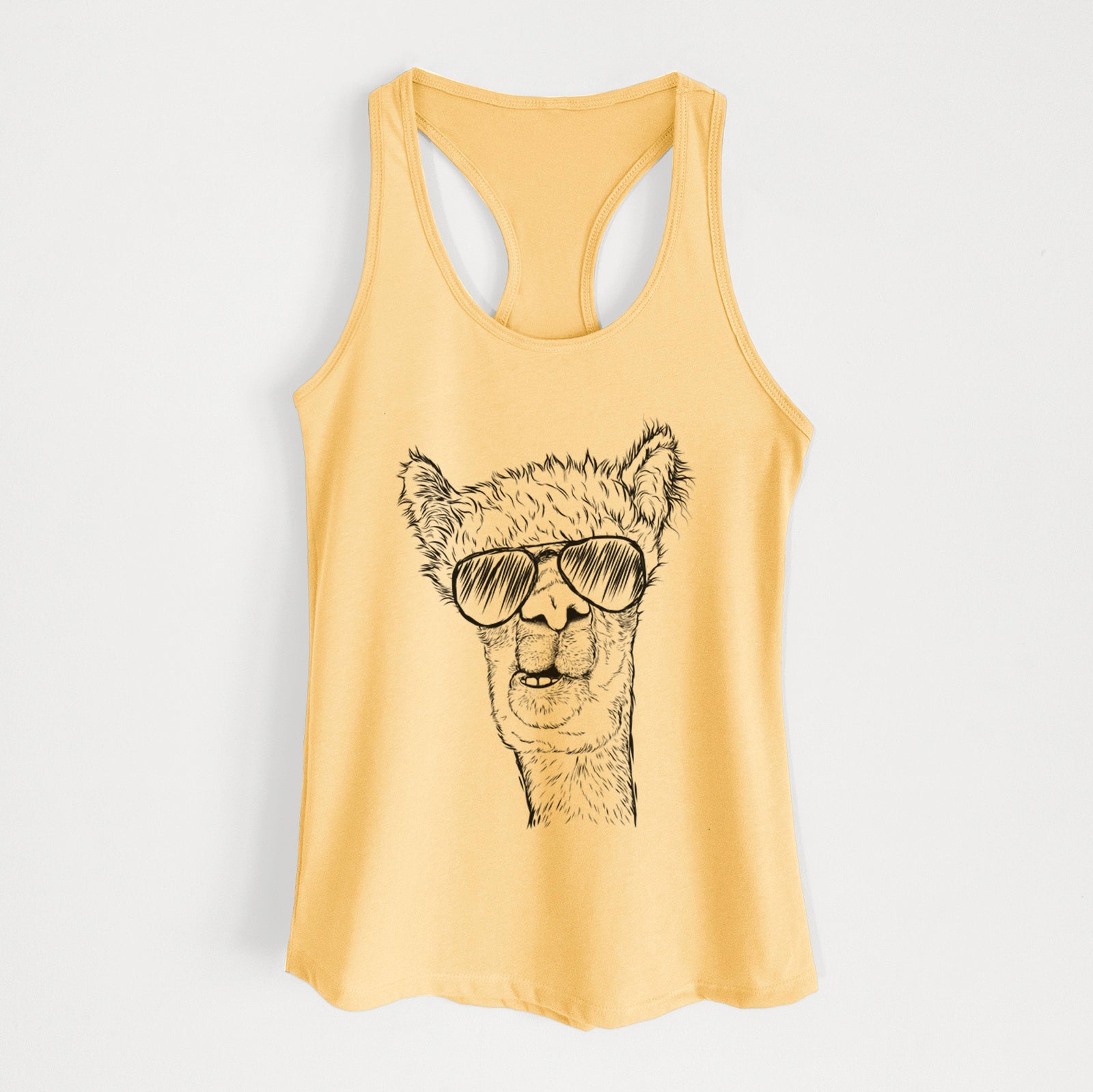 Henry the Alpaca - Women's Racerback Tanktop