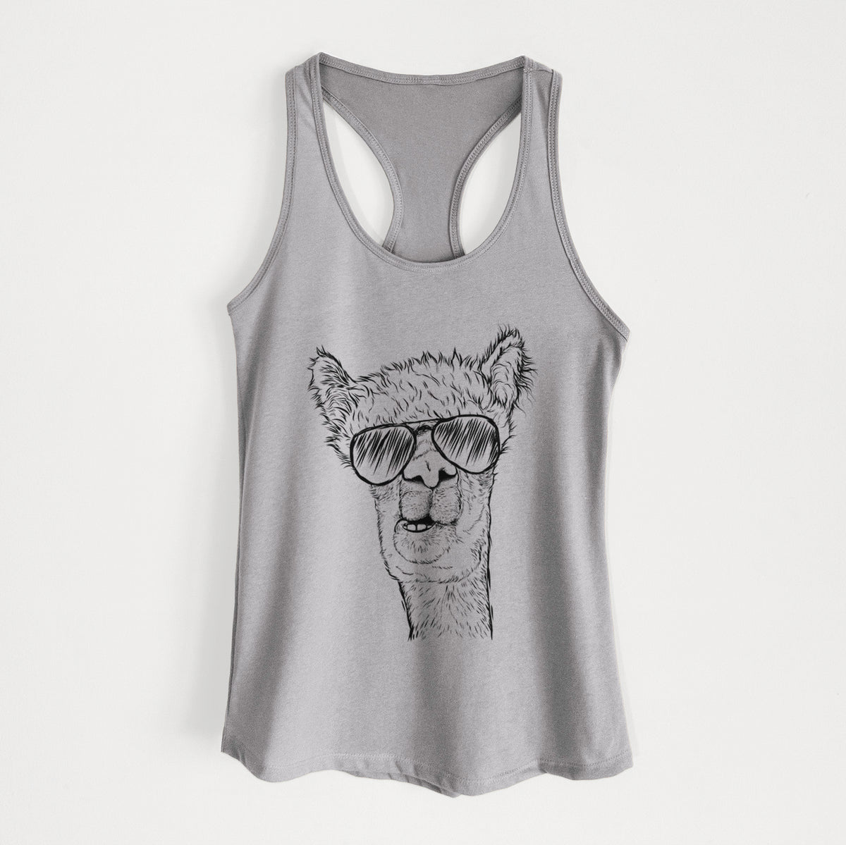 Henry the Alpaca - Women's Racerback Tanktop