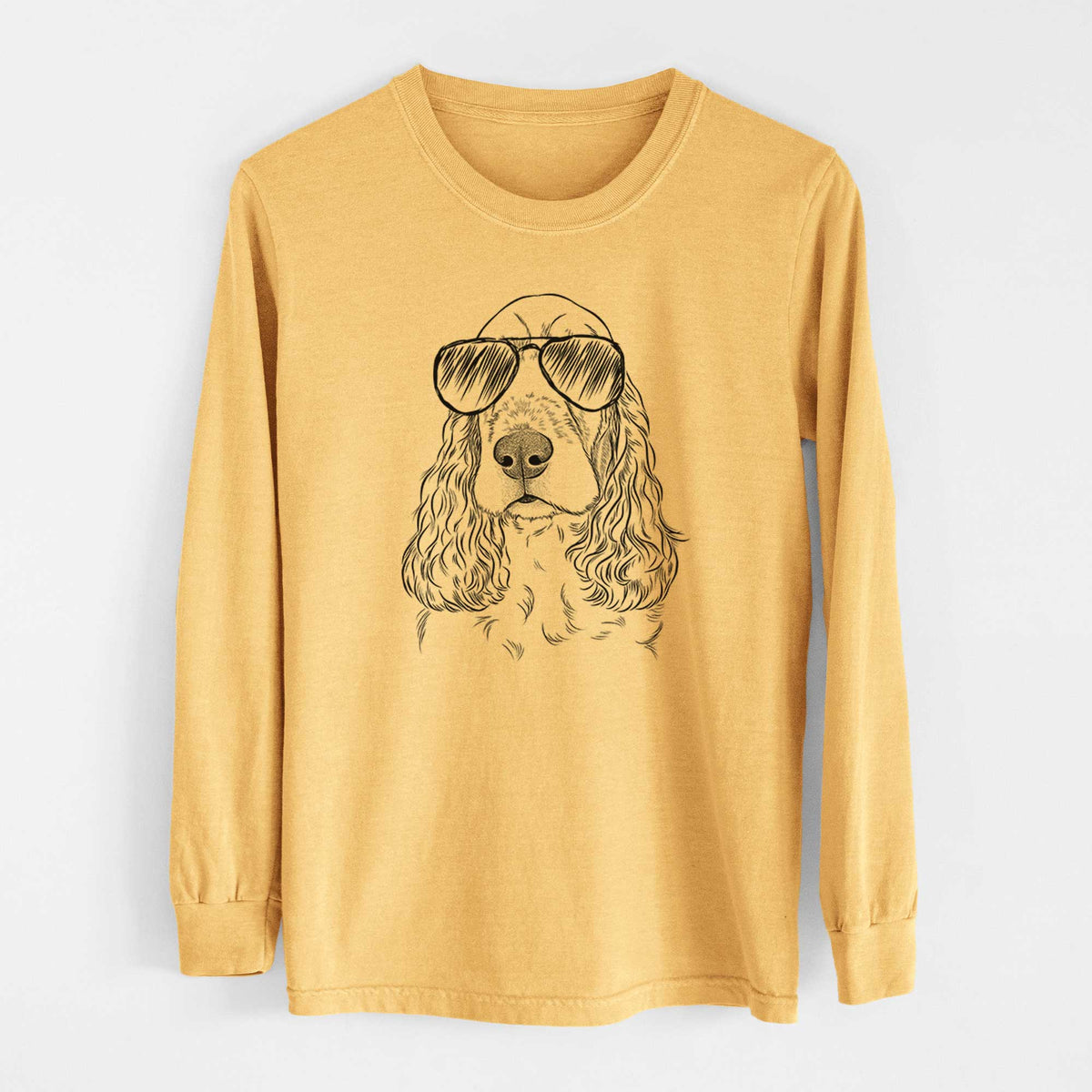 Aviators Henry the English Cocker Spaniel - Heavyweight 100% Cotton Long Sleeve