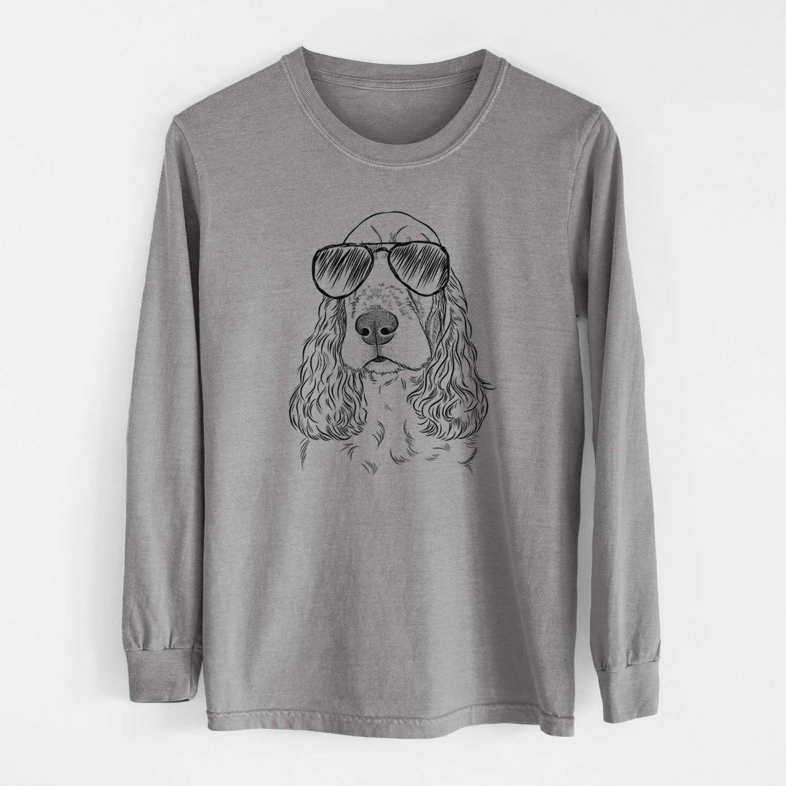 Aviators Henry the English Cocker Spaniel - Heavyweight 100% Cotton Long Sleeve