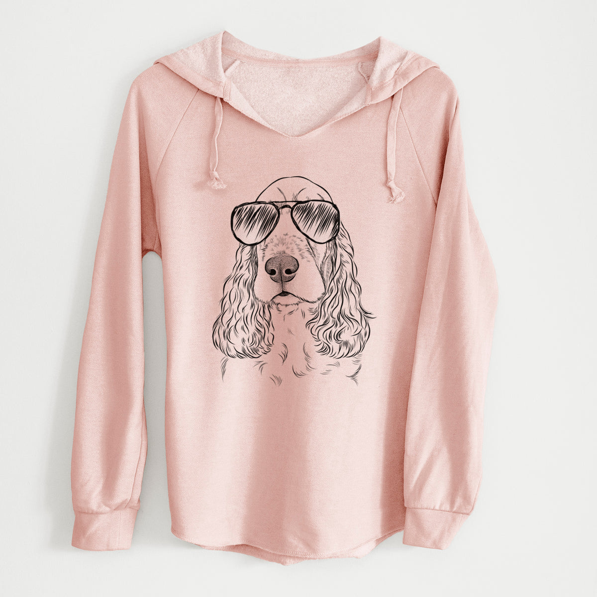 Aviator Henry the English Cocker Spaniel - Cali Wave Hooded Sweatshirt