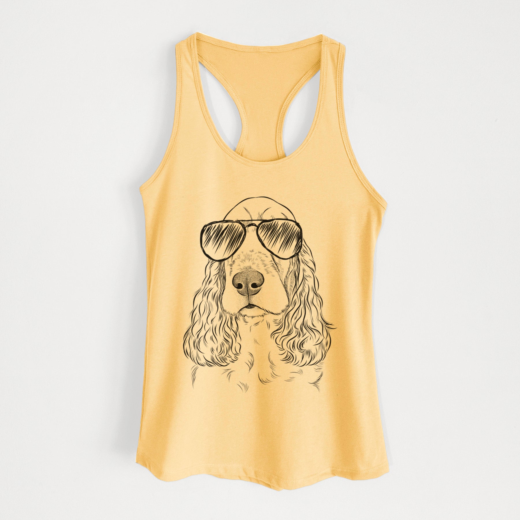 Henry the English Cocker Spaniel - Women's Racerback Tanktop