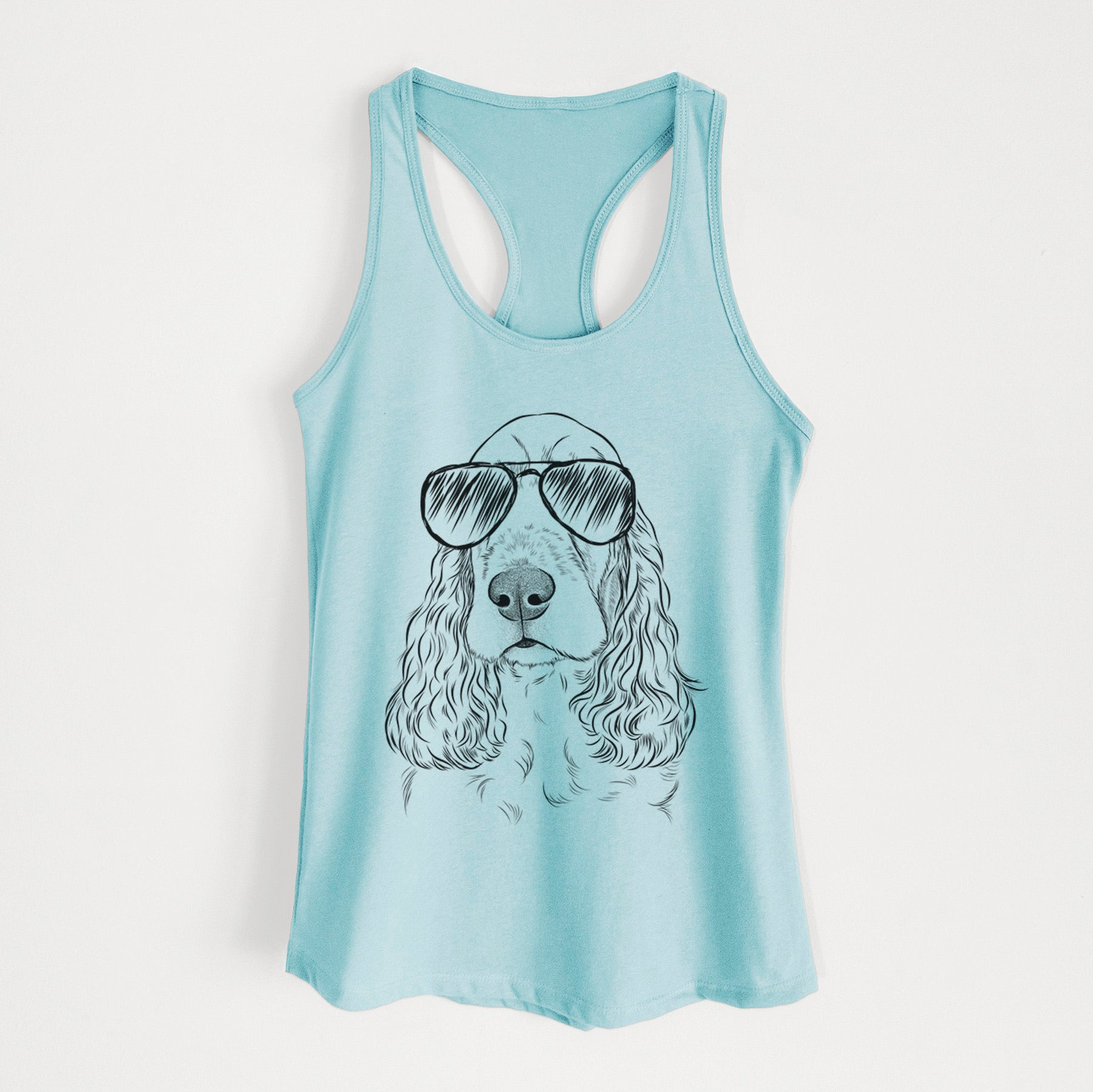 Henry the English Cocker Spaniel - Women's Racerback Tanktop