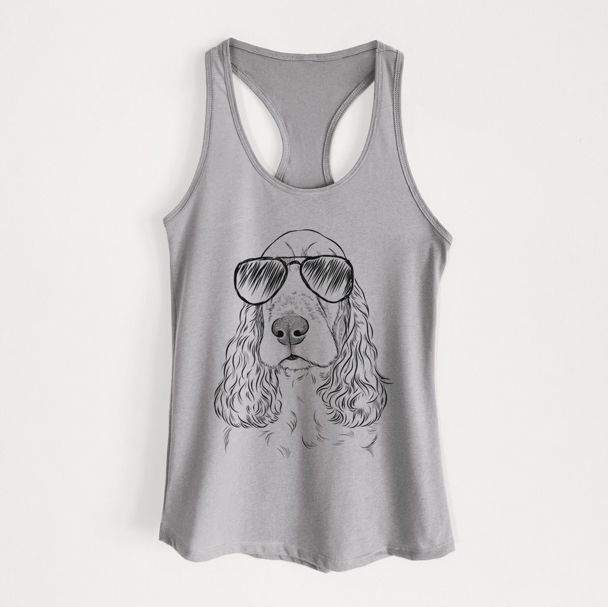 Henry the English Cocker Spaniel - Women's Racerback Tanktop