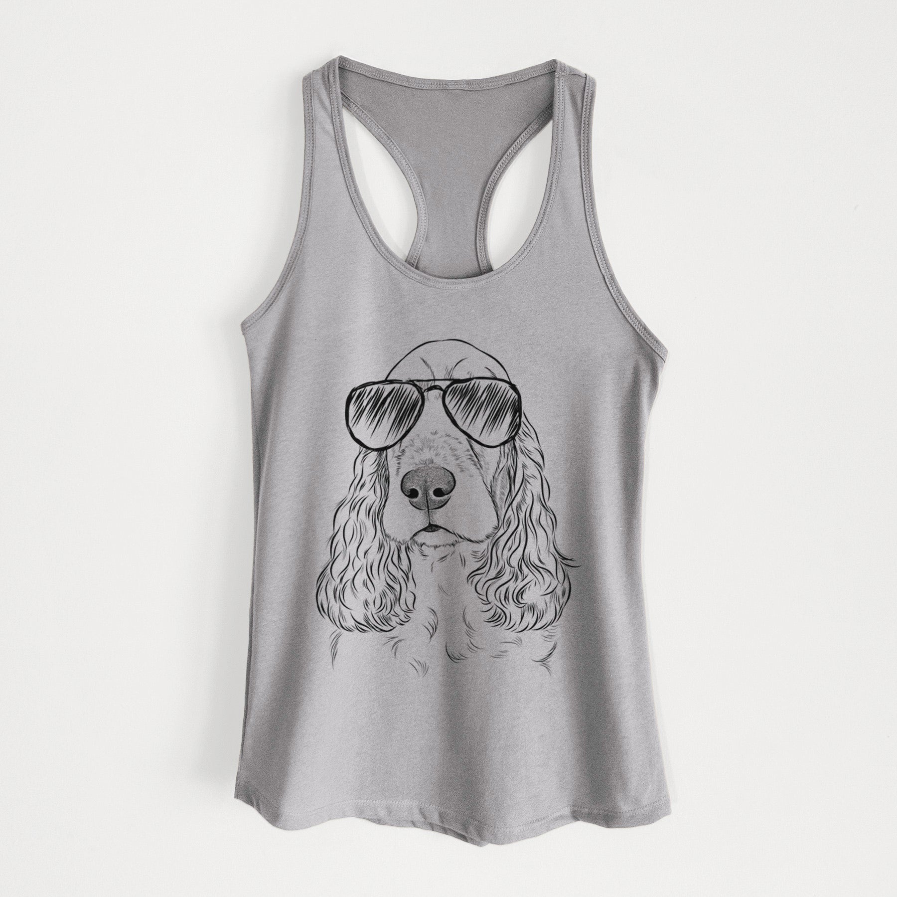 Henry the English Cocker Spaniel - Women's Racerback Tanktop