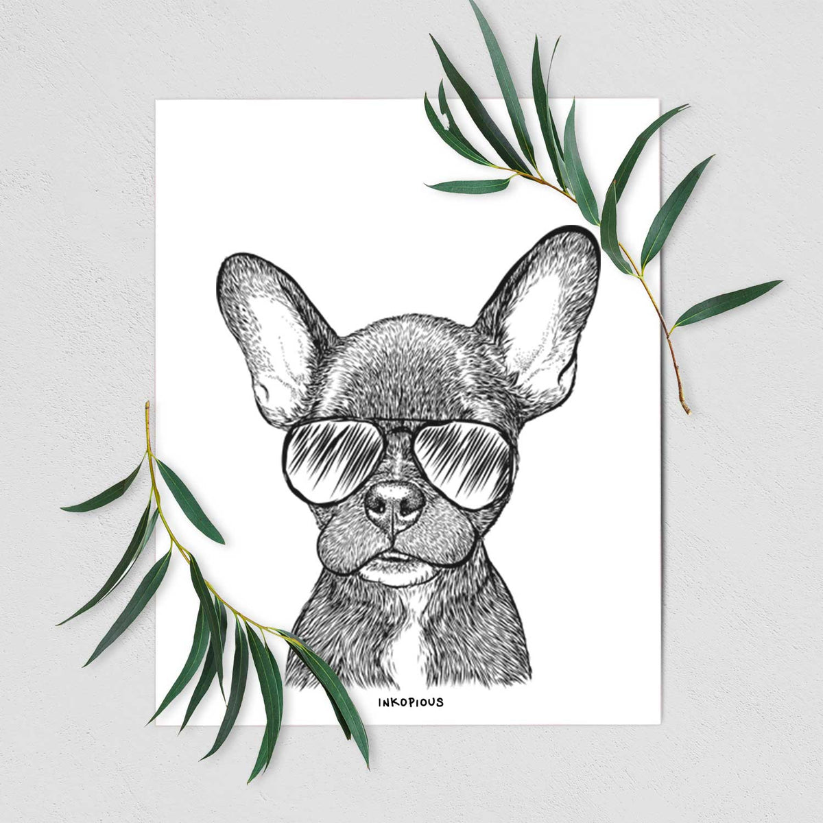 Henry the French Bulldog Art Print