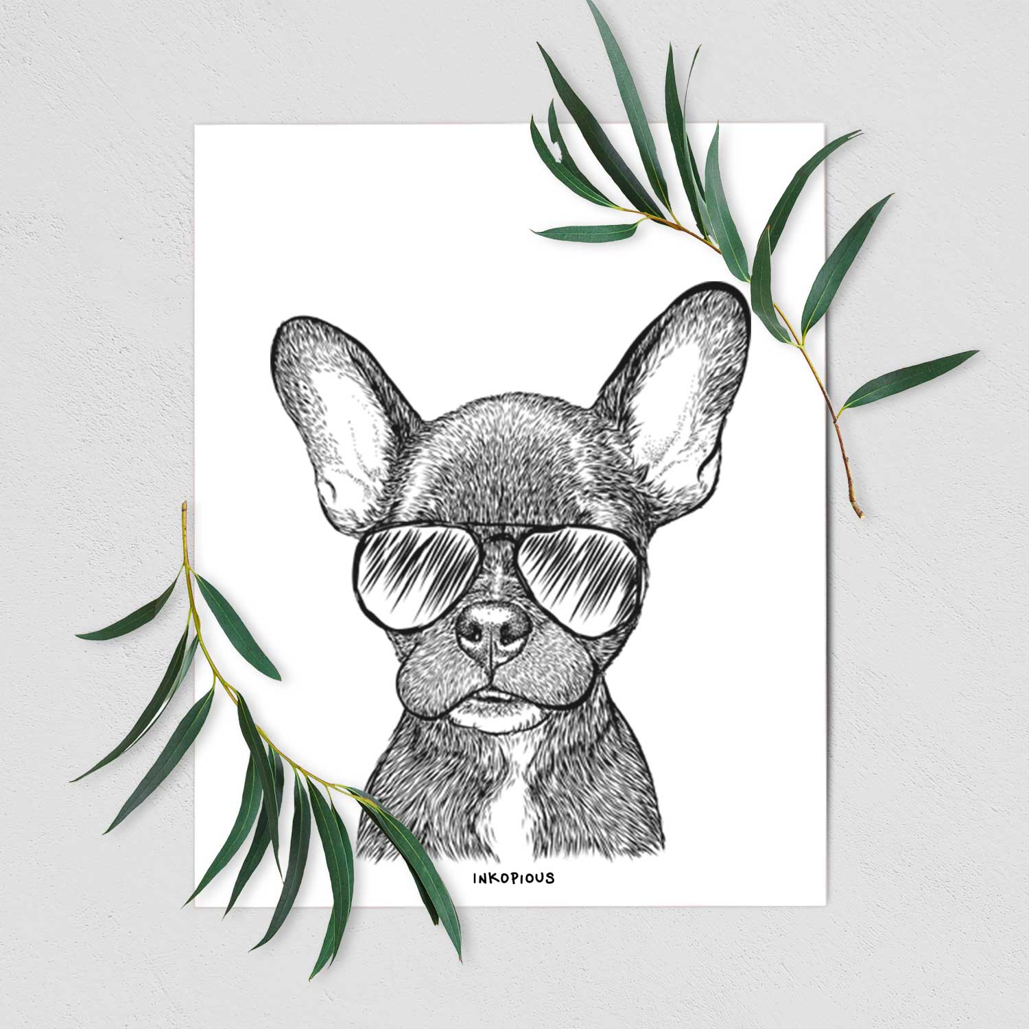 Henry the French Bulldog Art Print