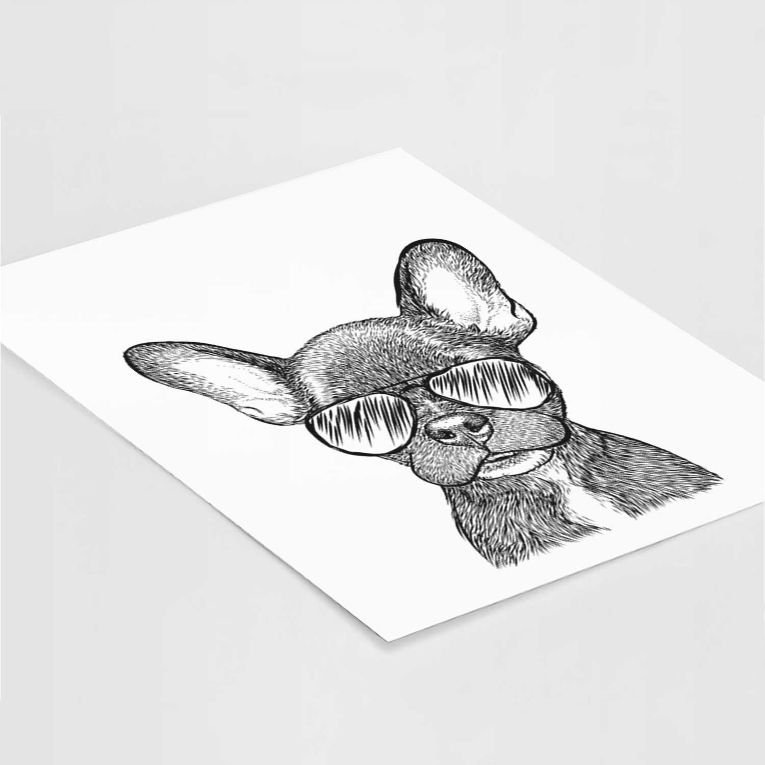 Henry the French Bulldog Art Print