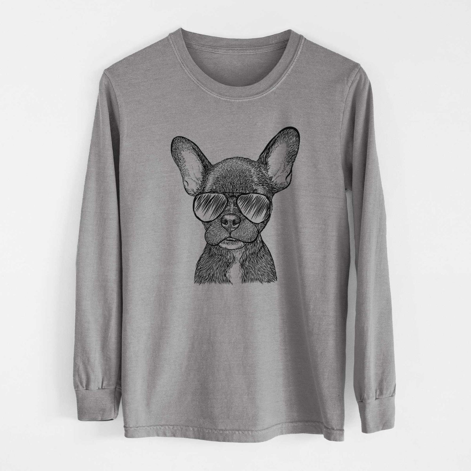 Aviators Henry the French Bulldog - Heavyweight 100% Cotton Long Sleeve