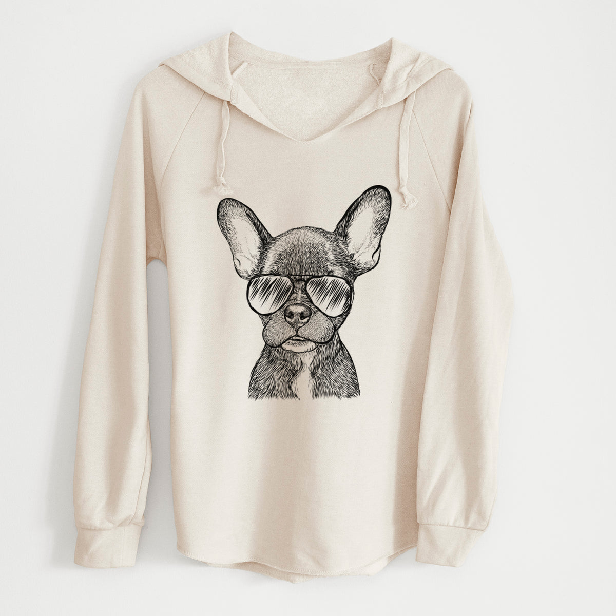 Aviator Henry the French Bulldog - Cali Wave Hooded Sweatshirt