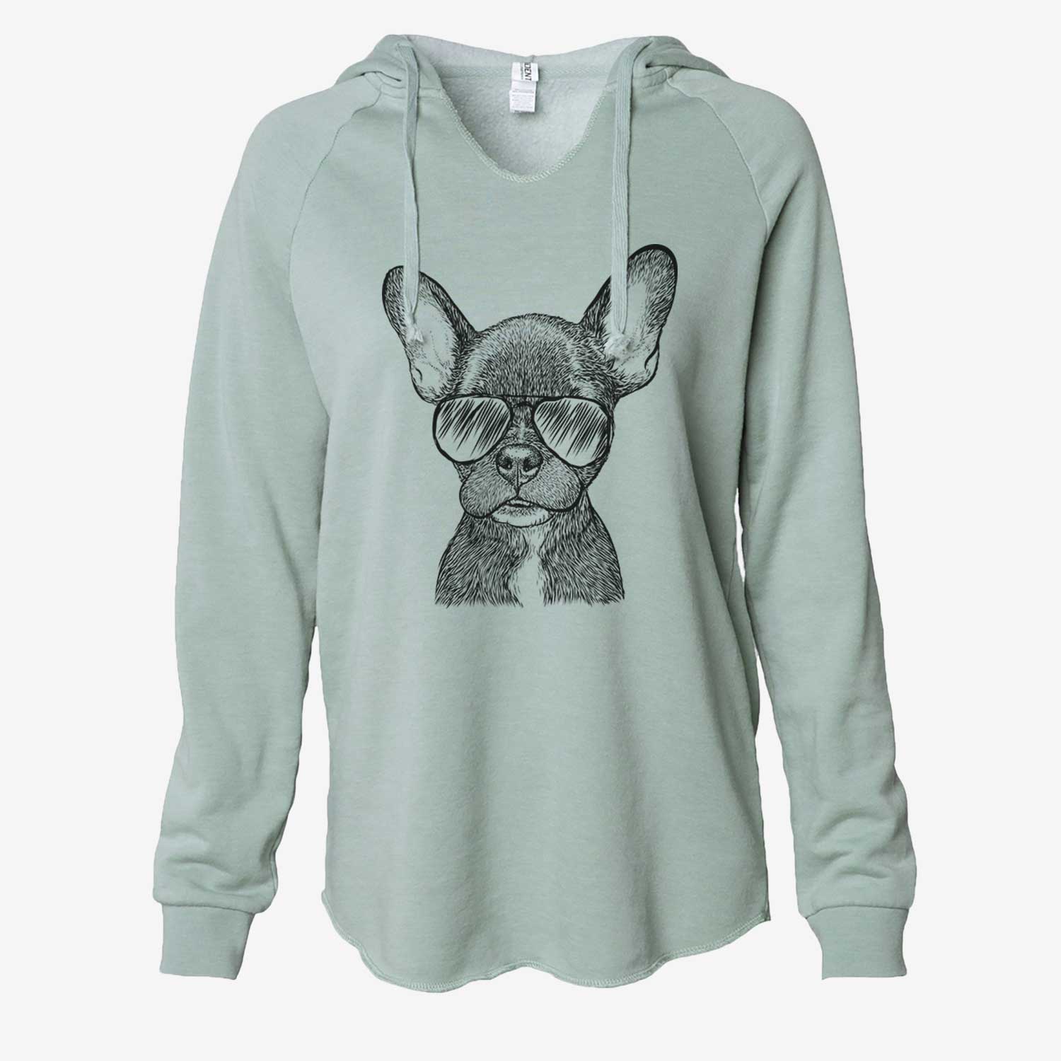 Henry the French Bulldog - Cali Wave Hooded Sweatshirt