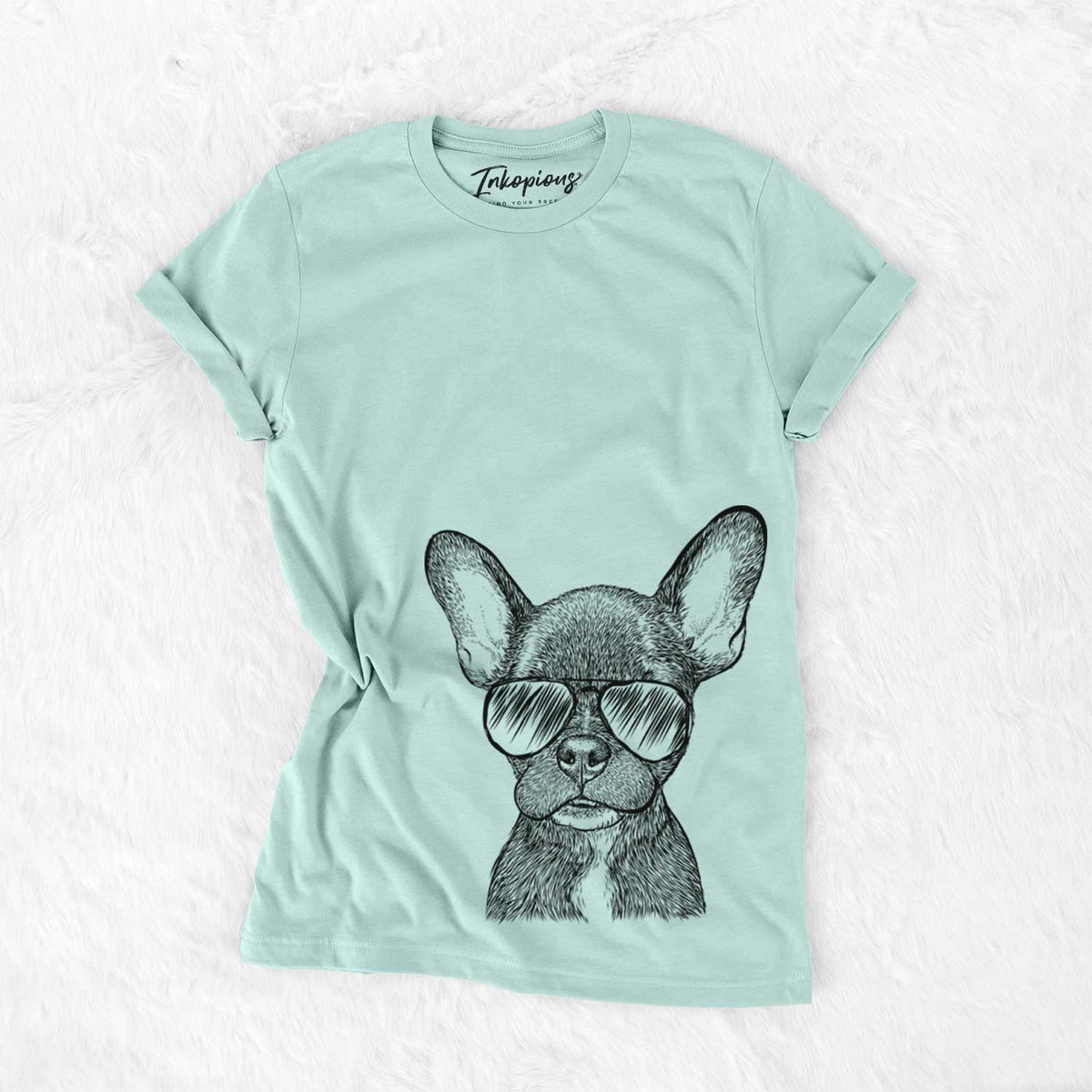 Aviator Henry the French Bulldog - Unisex Crewneck