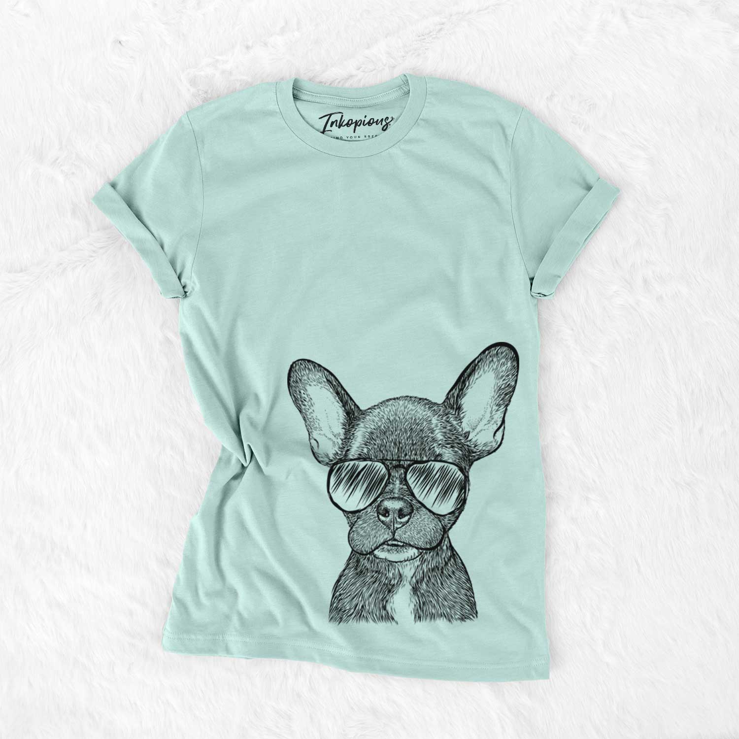 Aviator Henry the French Bulldog - Unisex Crewneck