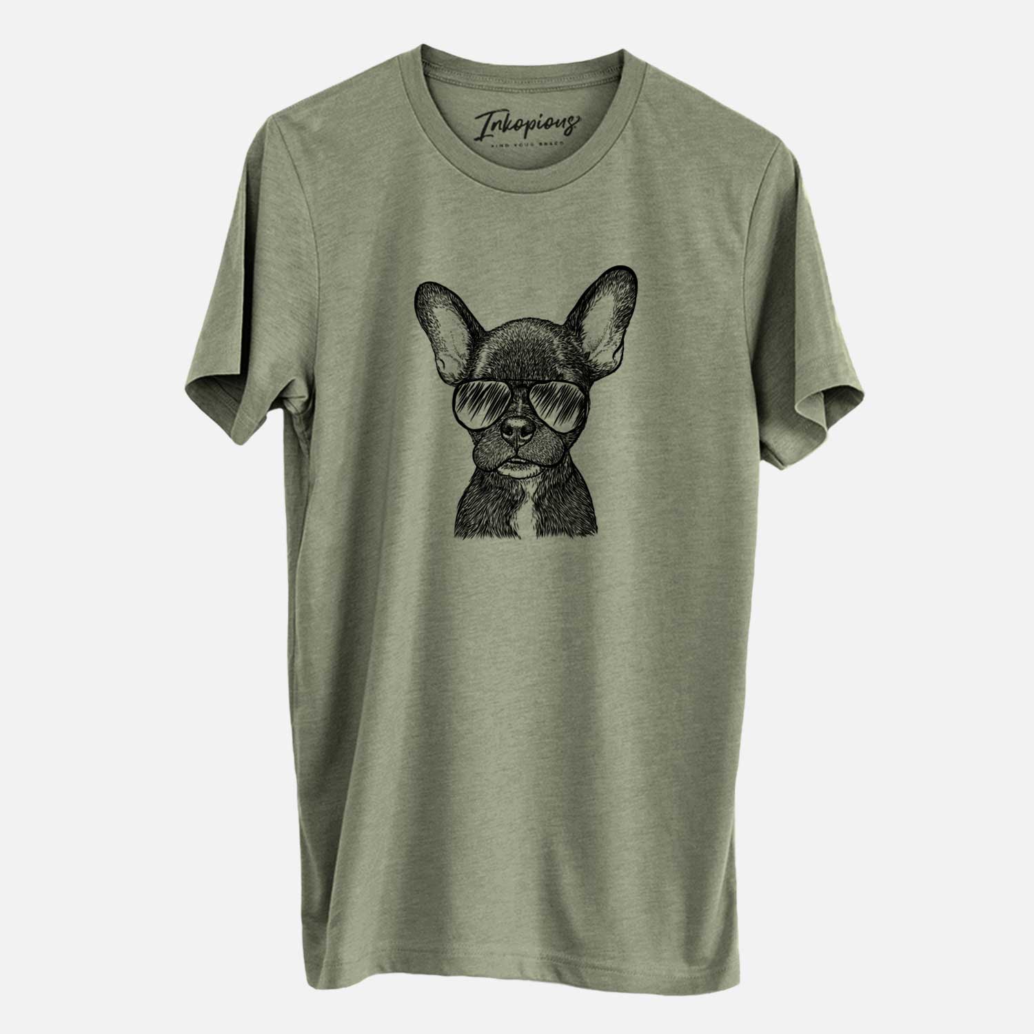 Aviator Henry the French Bulldog - Unisex Crewneck