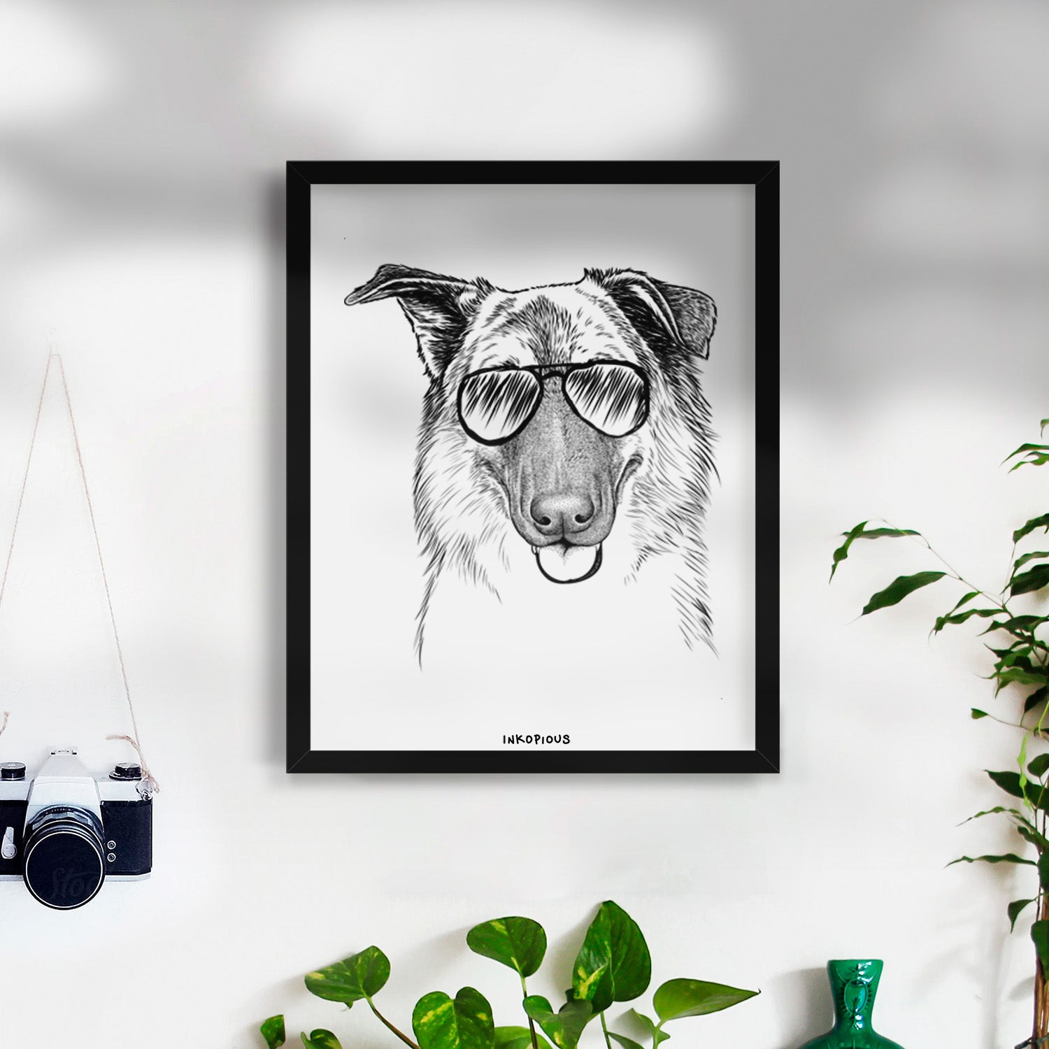 Henry the German Shepherd Art Print