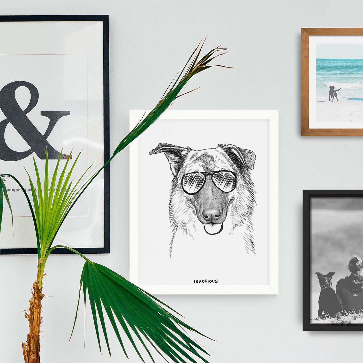 Henry the German Shepherd Art Print