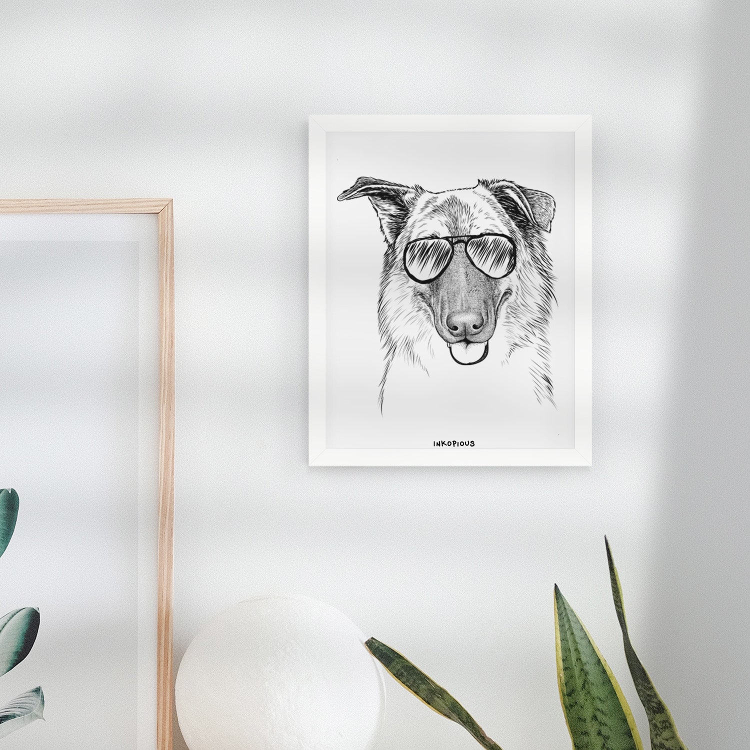 Henry the German Shepherd Art Print