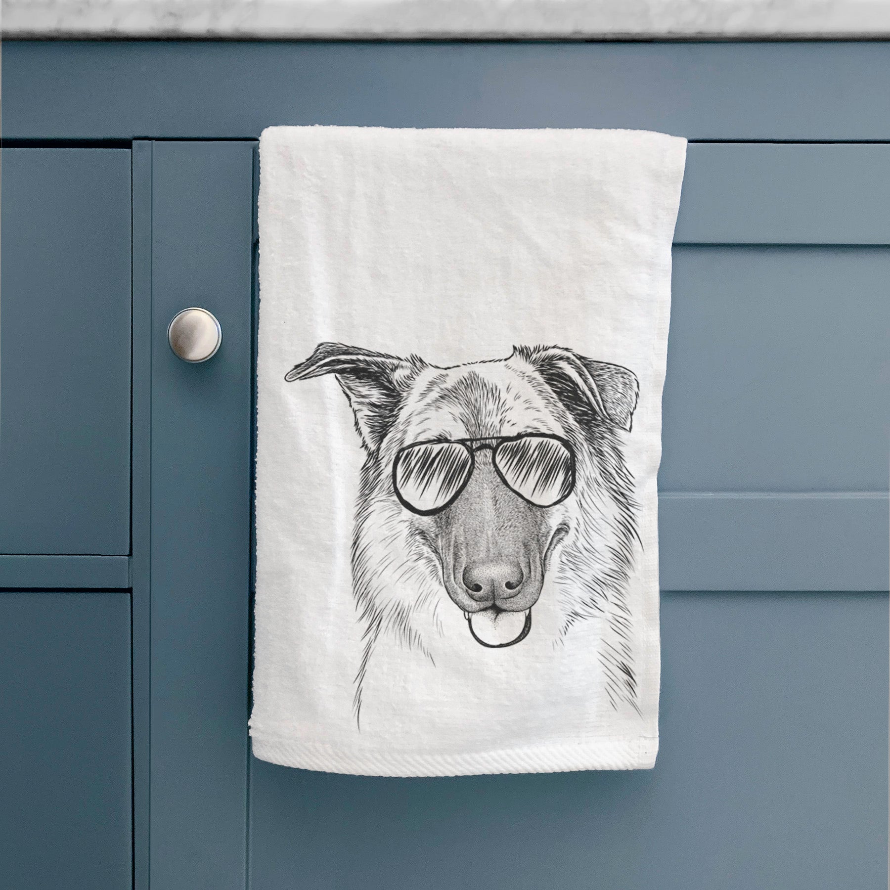 Henry the German Shepherd Decorative Hand Towel