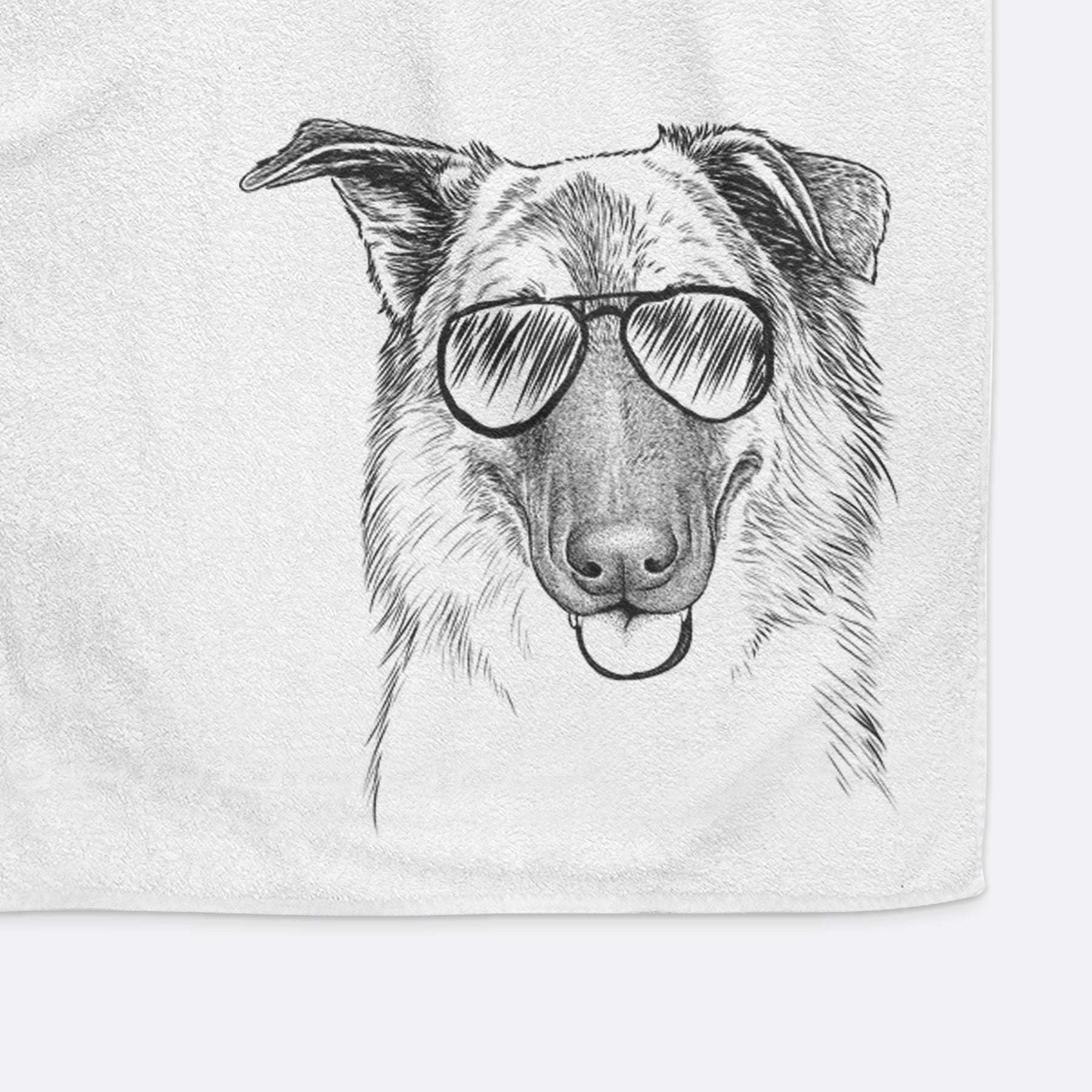 Henry the German Shepherd Decorative Hand Towel