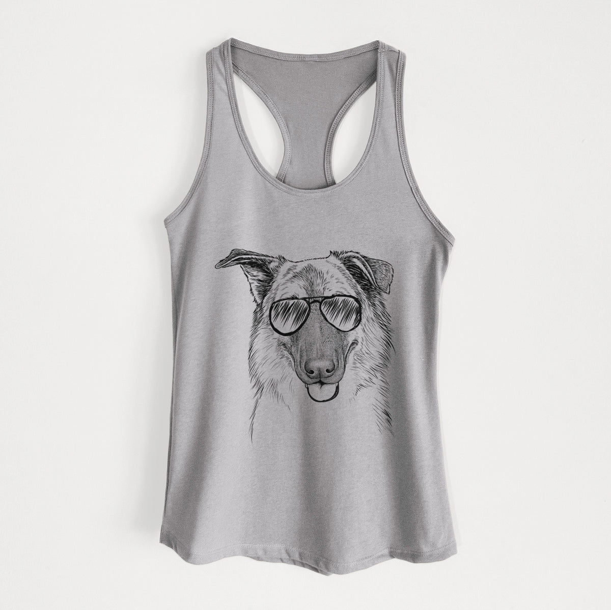 Henry the German Shepherd - Women&#39;s Racerback Tanktop