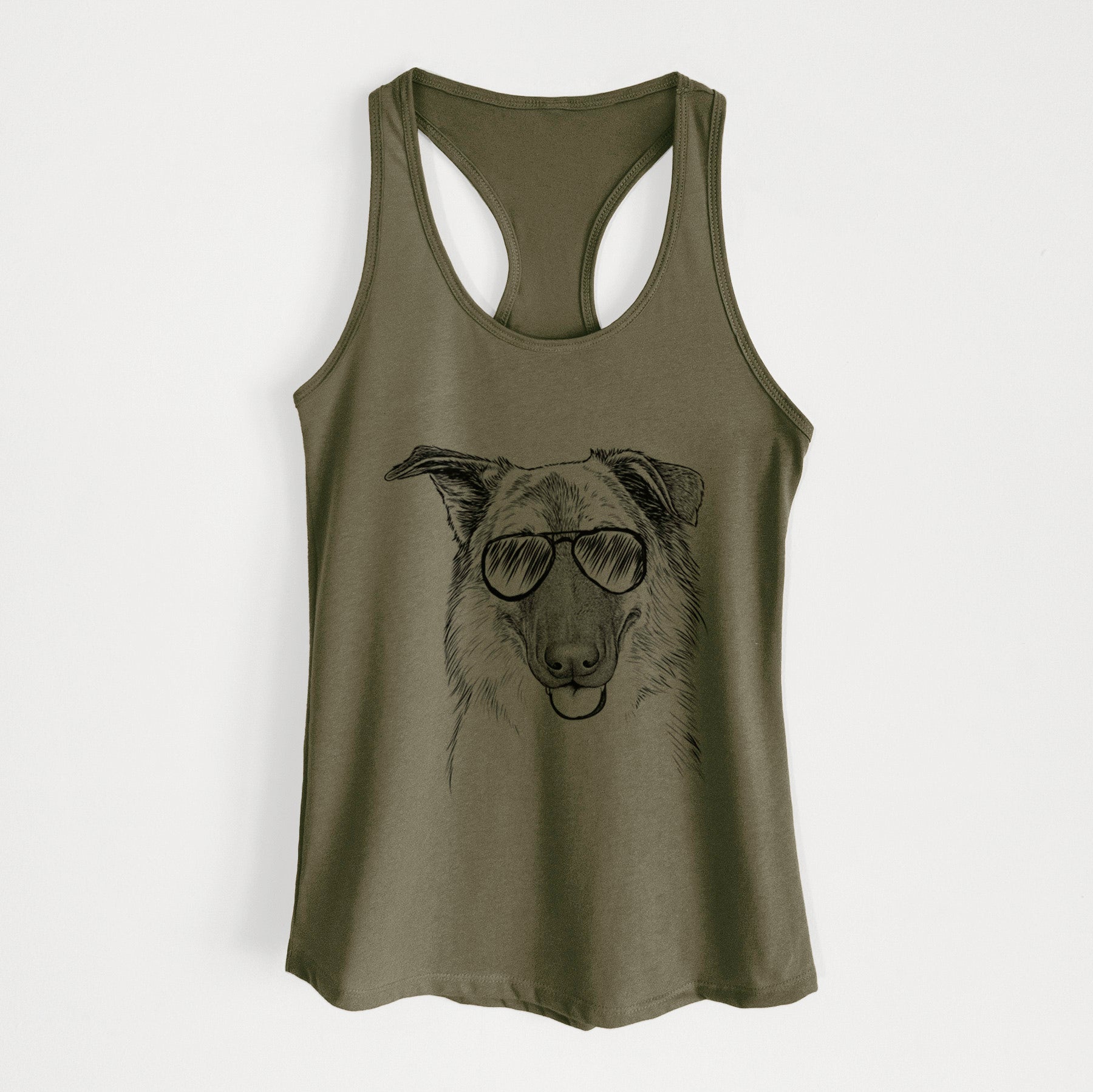 Henry the German Shepherd - Women's Racerback Tanktop