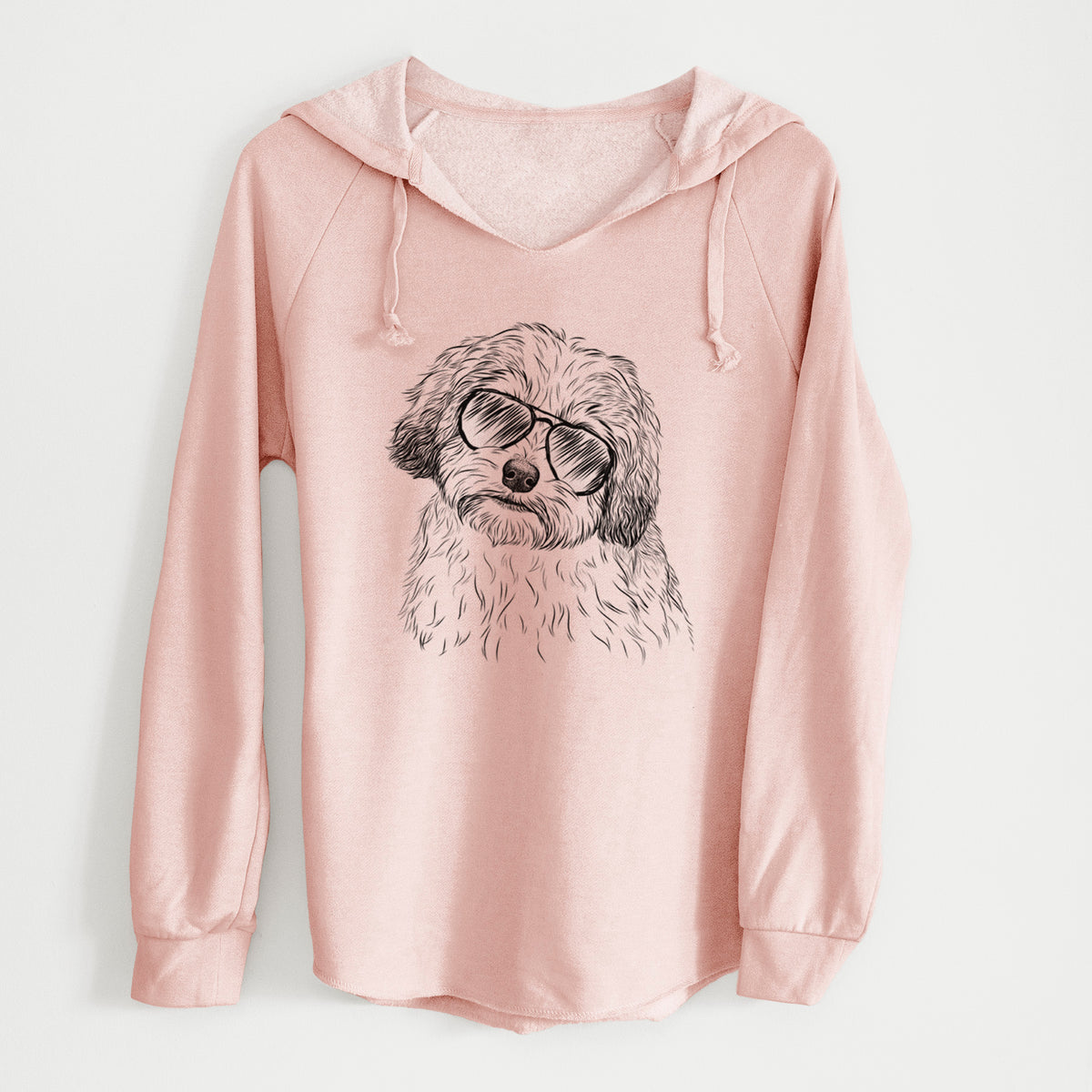 Aviator Henry the Havanese - Cali Wave Hooded Sweatshirt