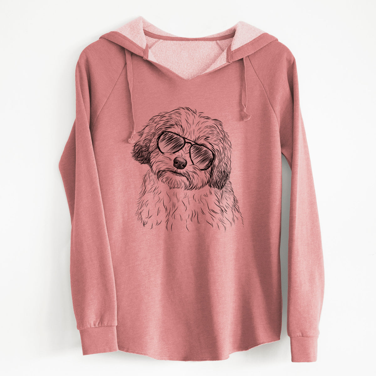 Aviator Henry the Havanese - Cali Wave Hooded Sweatshirt