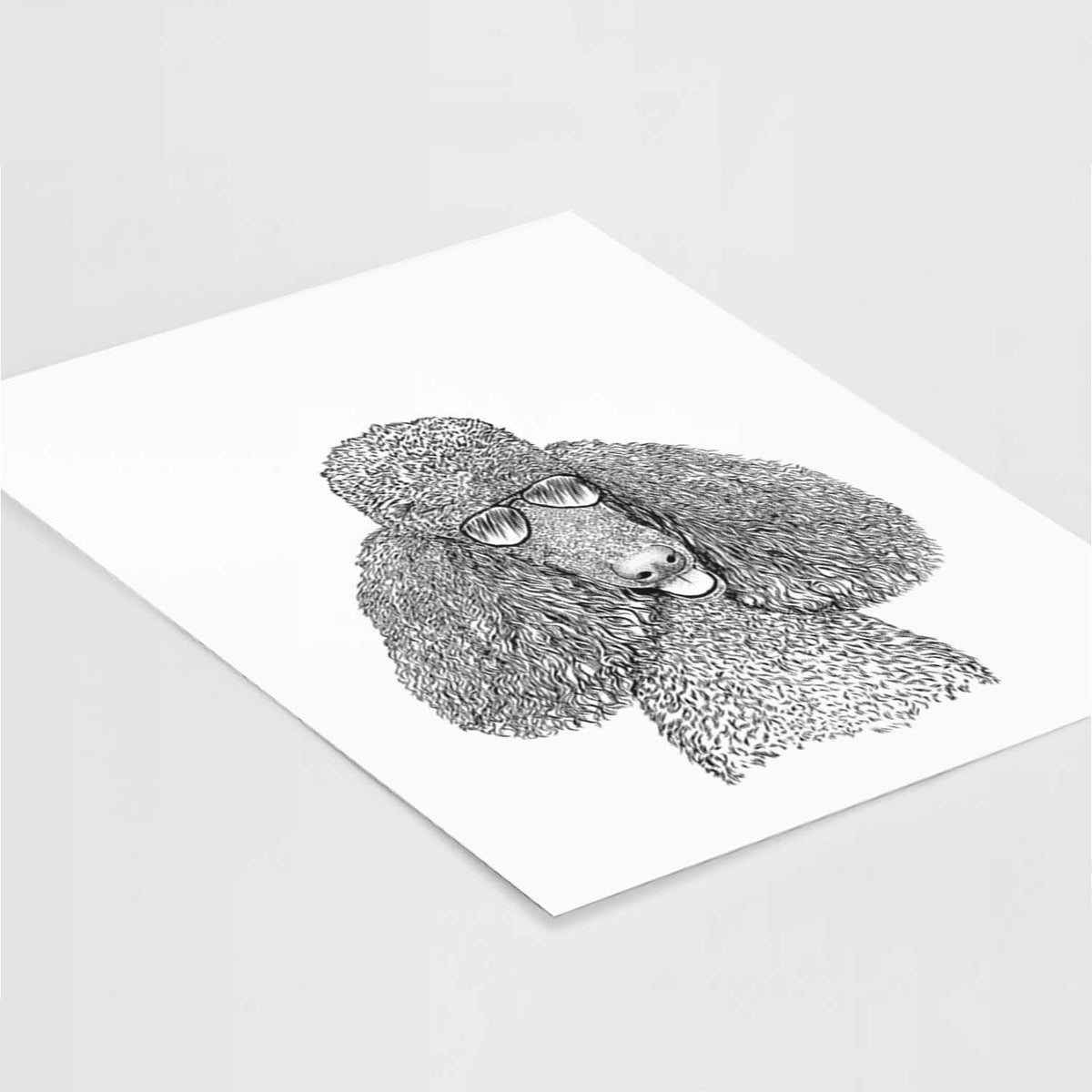 Henry the Standard Poodle Art Print