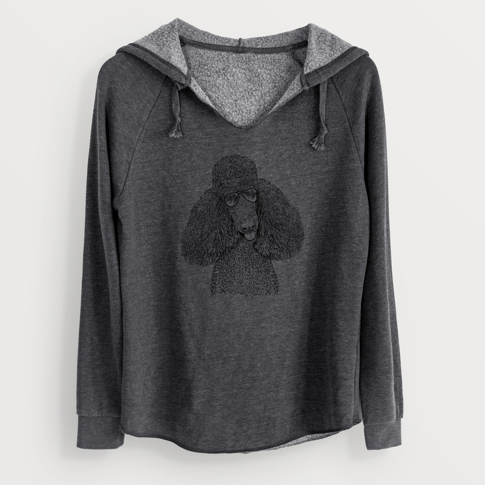 Aviator Henry the Standard Poodle - Cali Wave Hooded Sweatshirt