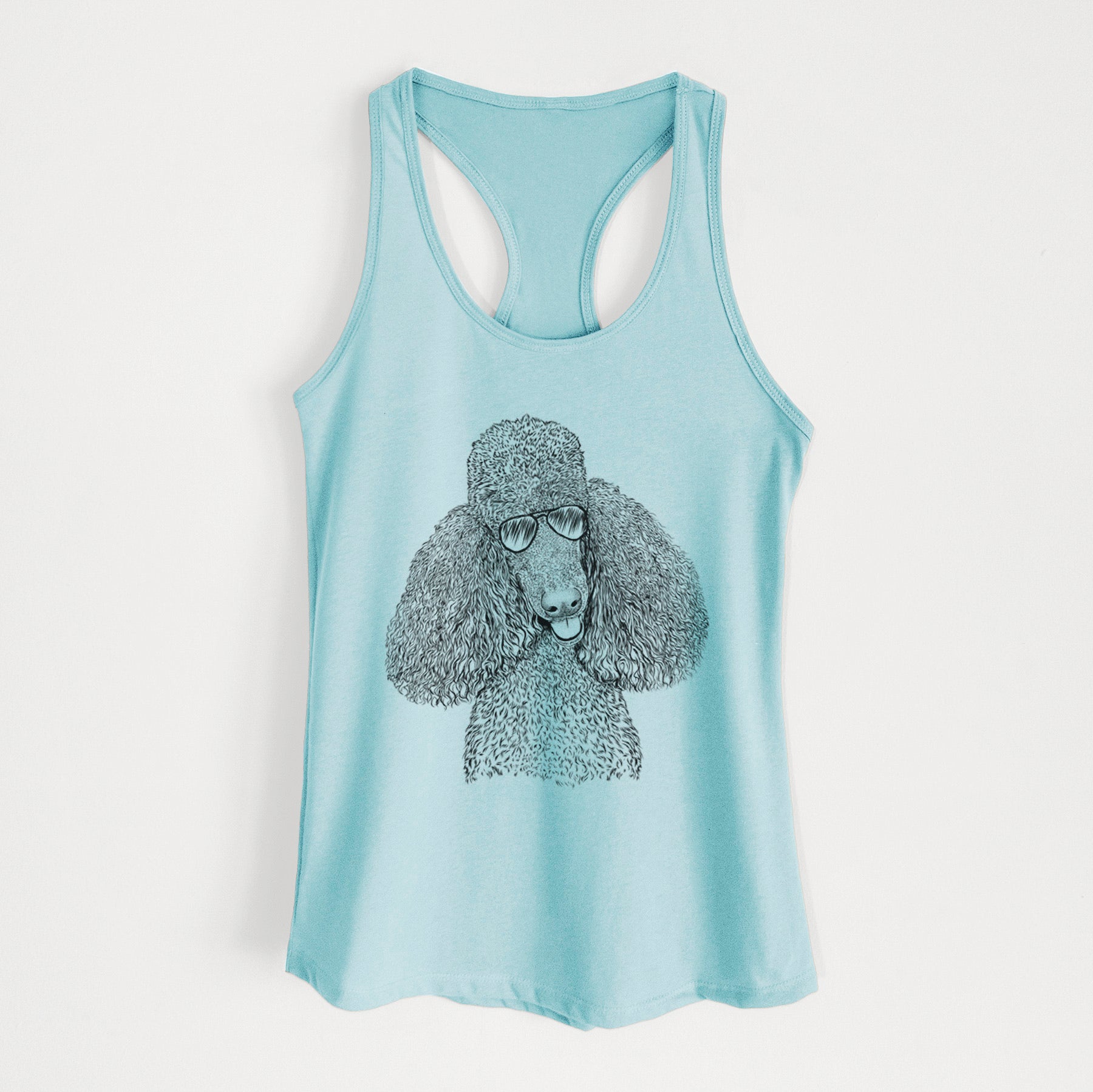 Henry the Standard Poodle - Women's Racerback Tanktop