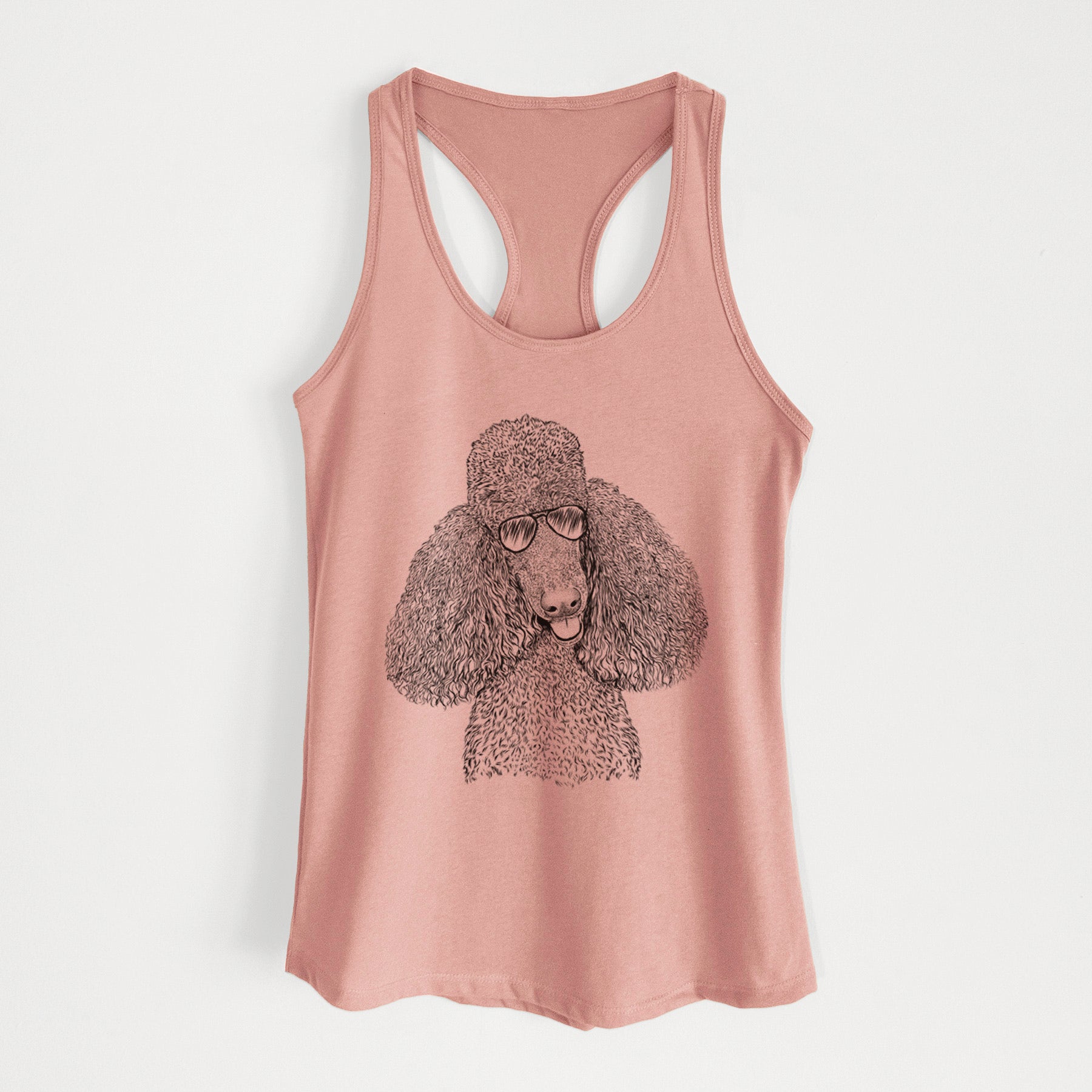 Henry the Standard Poodle - Women's Racerback Tanktop