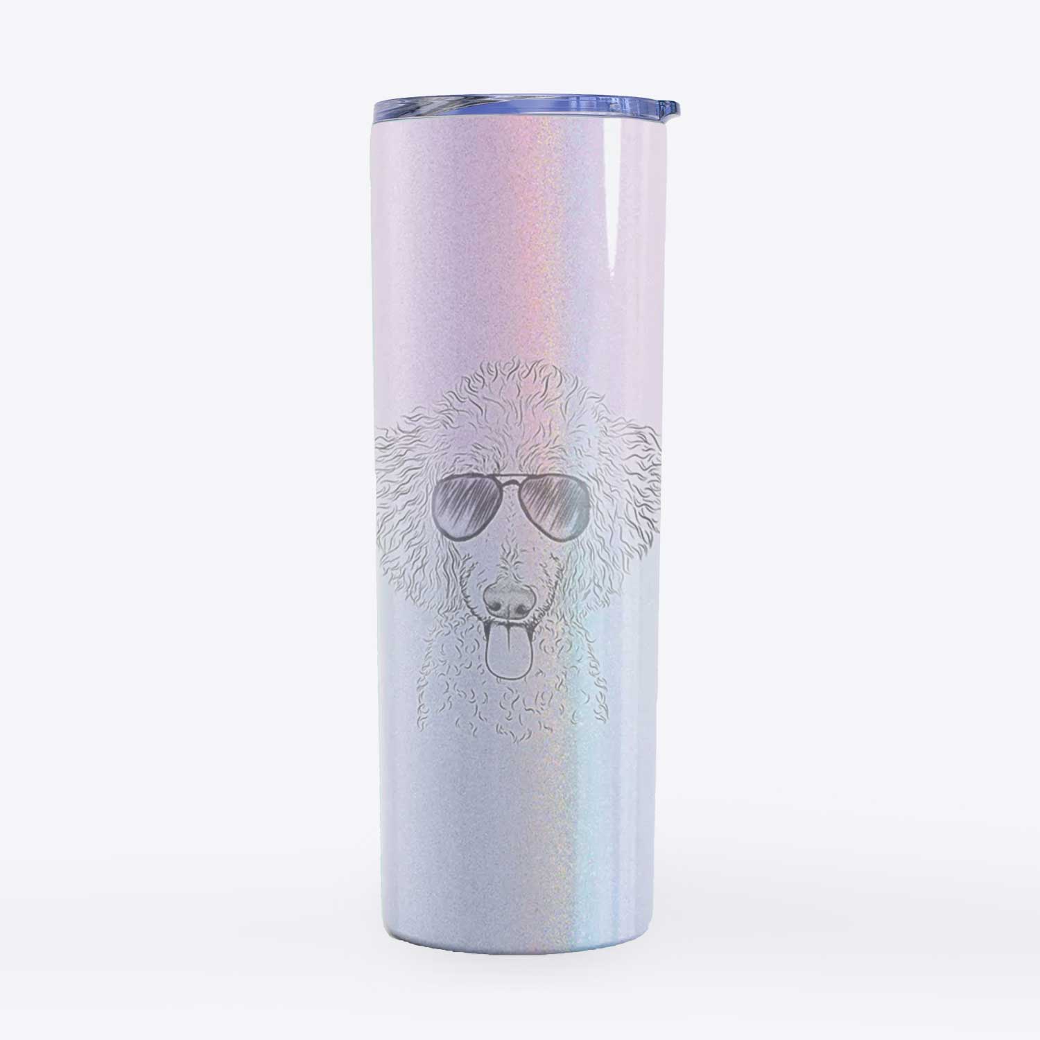 Henry the White Standard Poodle - 20oz Skinny Tumbler