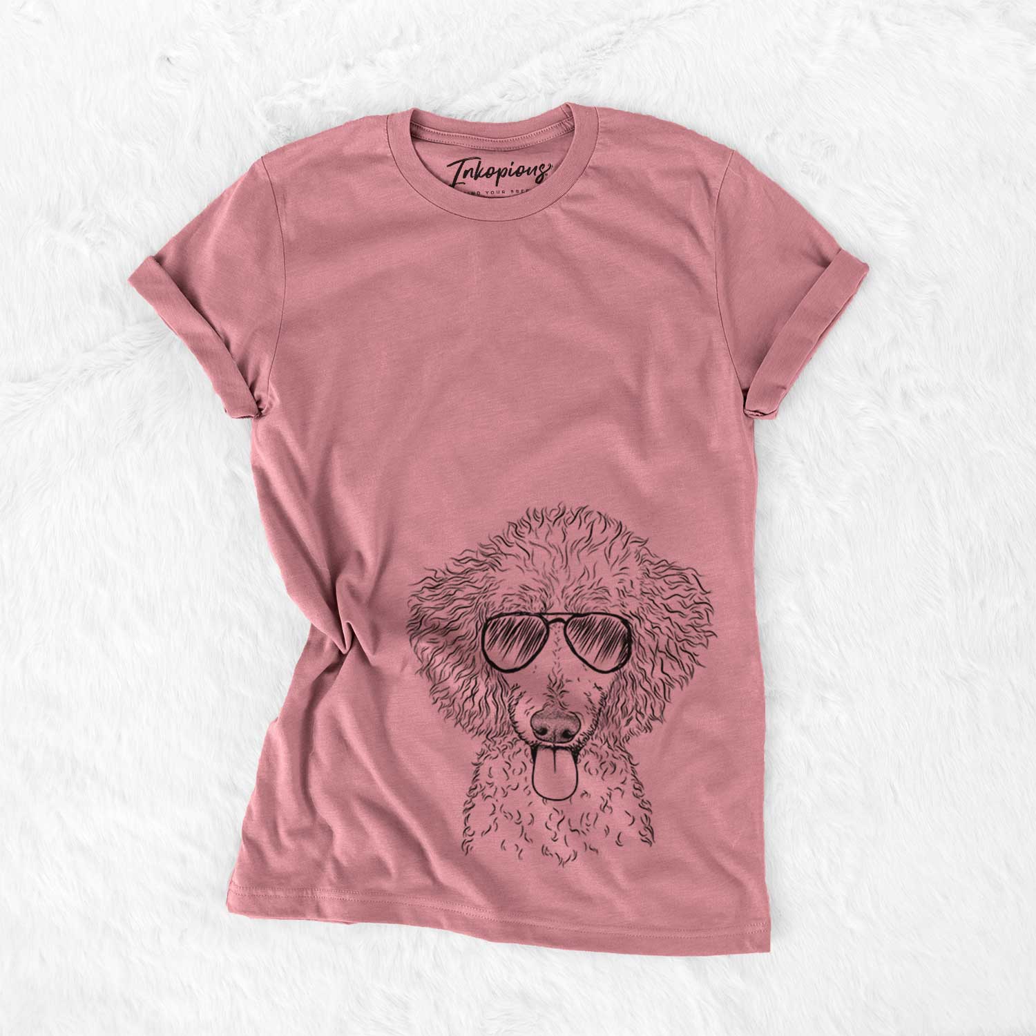 Aviator Henry the White Standard Poodle - Unisex Crewneck