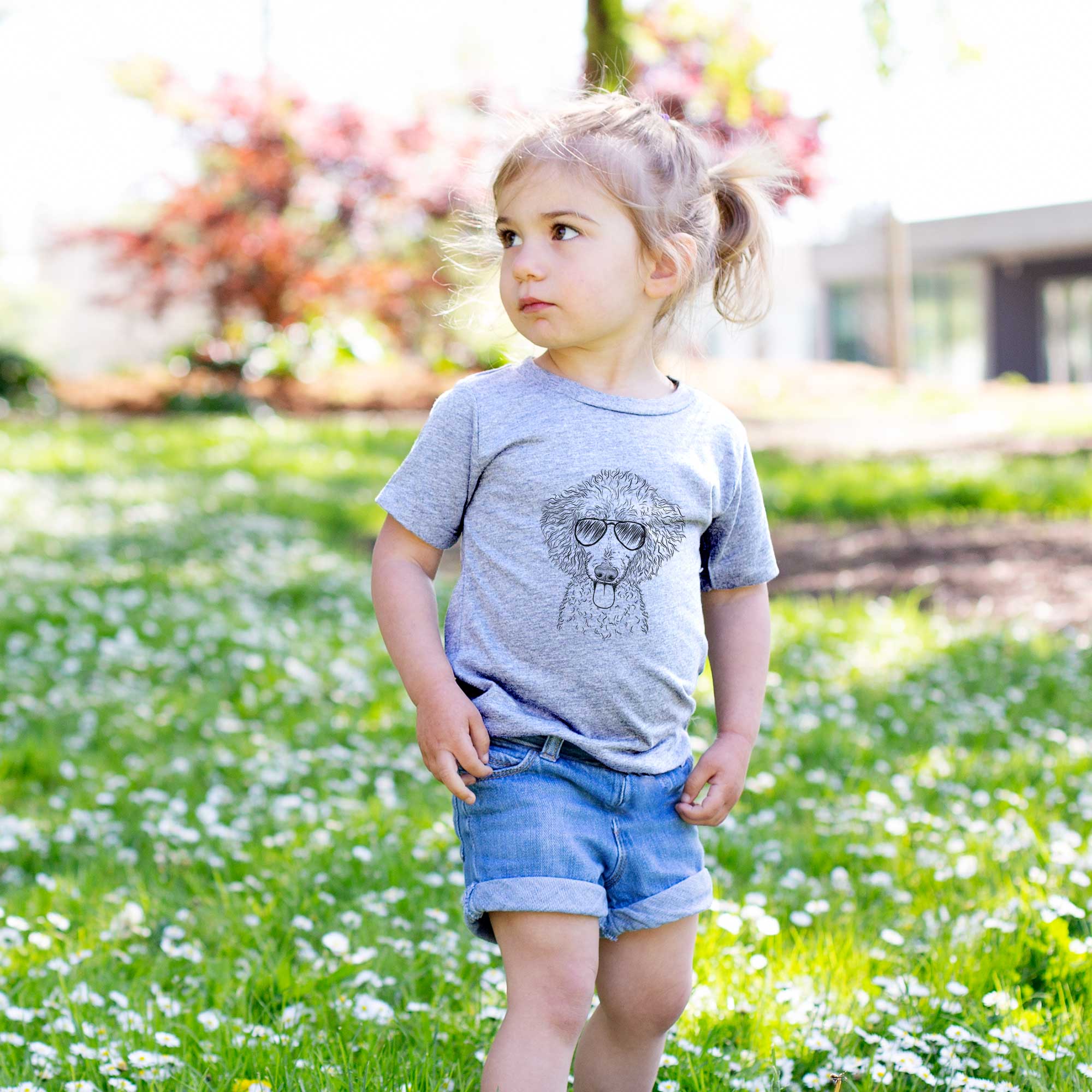 Aviator Henry the White Standard Poodle - Kids/Youth/Toddler Shirt