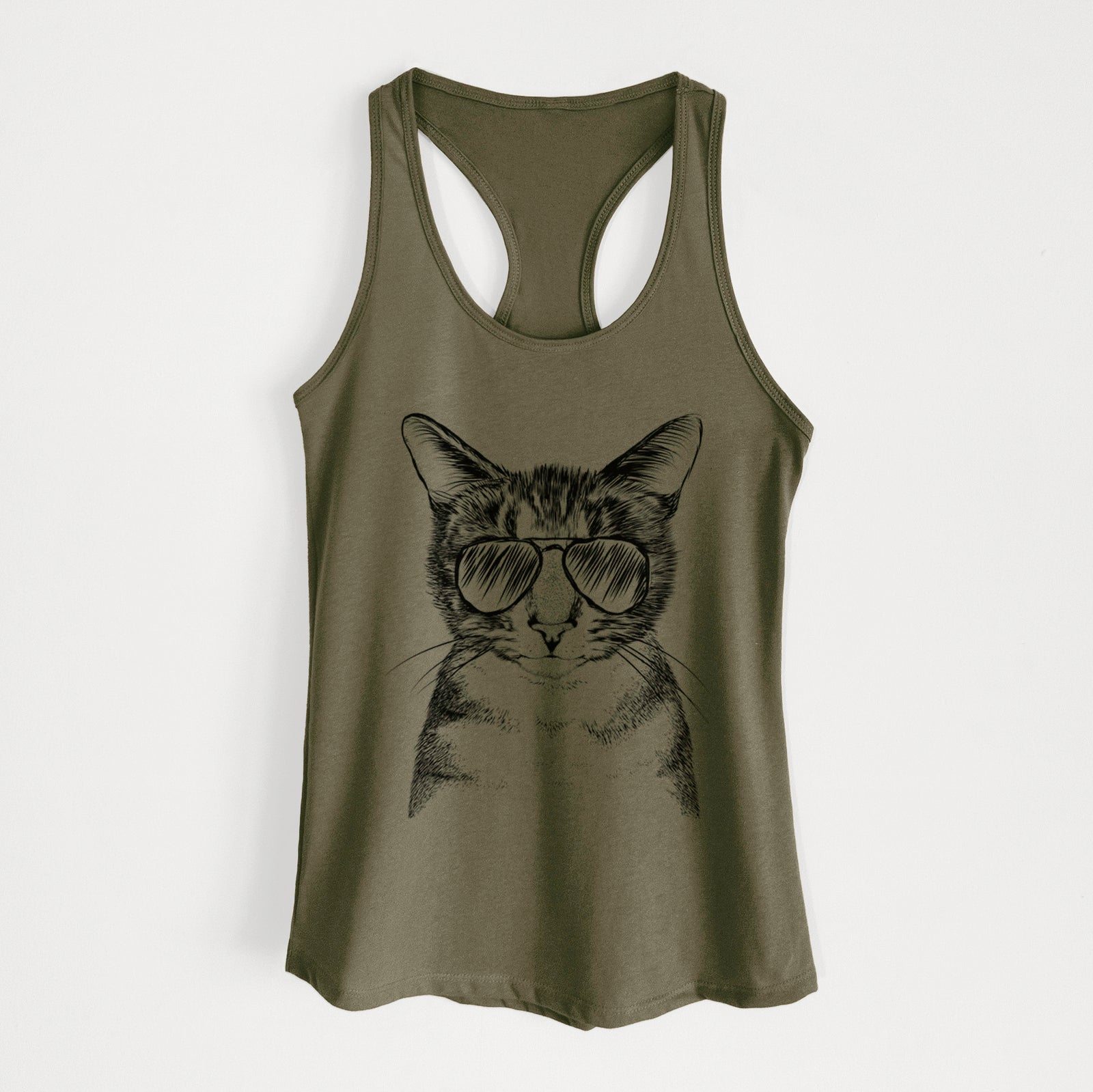Hobbes the Tabby Cat - Women's Racerback Tanktop