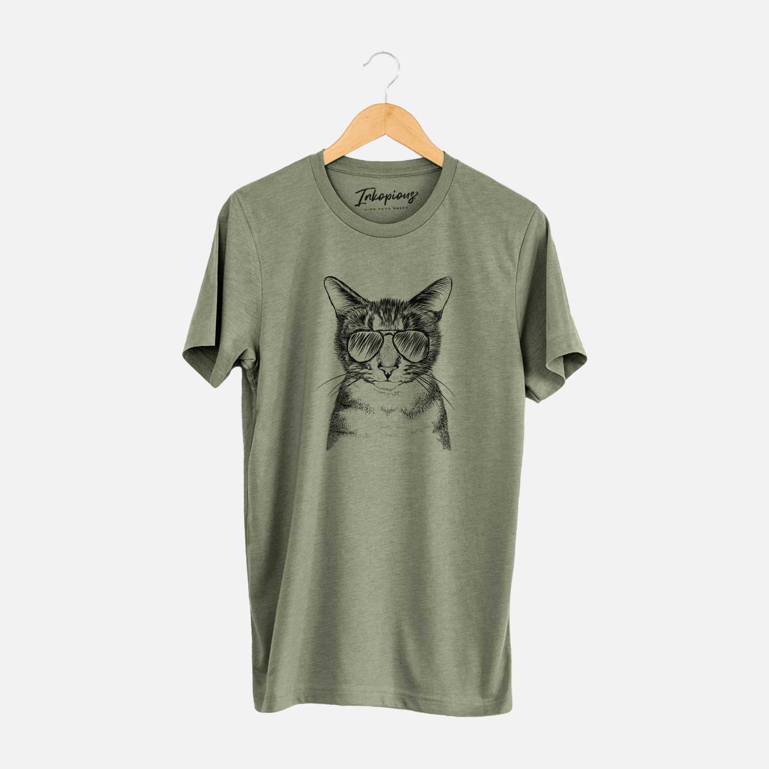 Aviator Hobbes the Tabby Cat - Unisex Crewneck