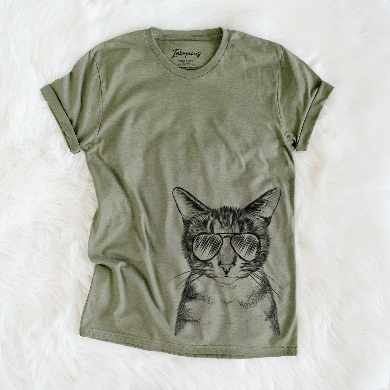 Aviator Hobbes the Tabby Cat - Unisex Crewneck