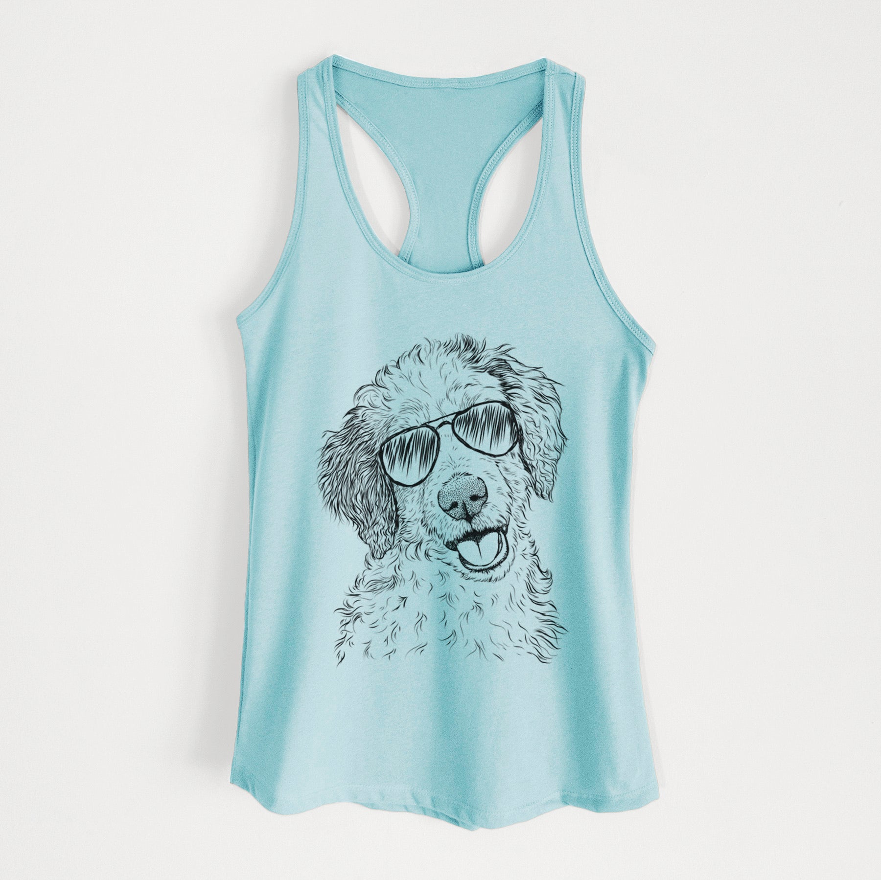 Hoge the Aussiedoodle - Women's Racerback Tanktop