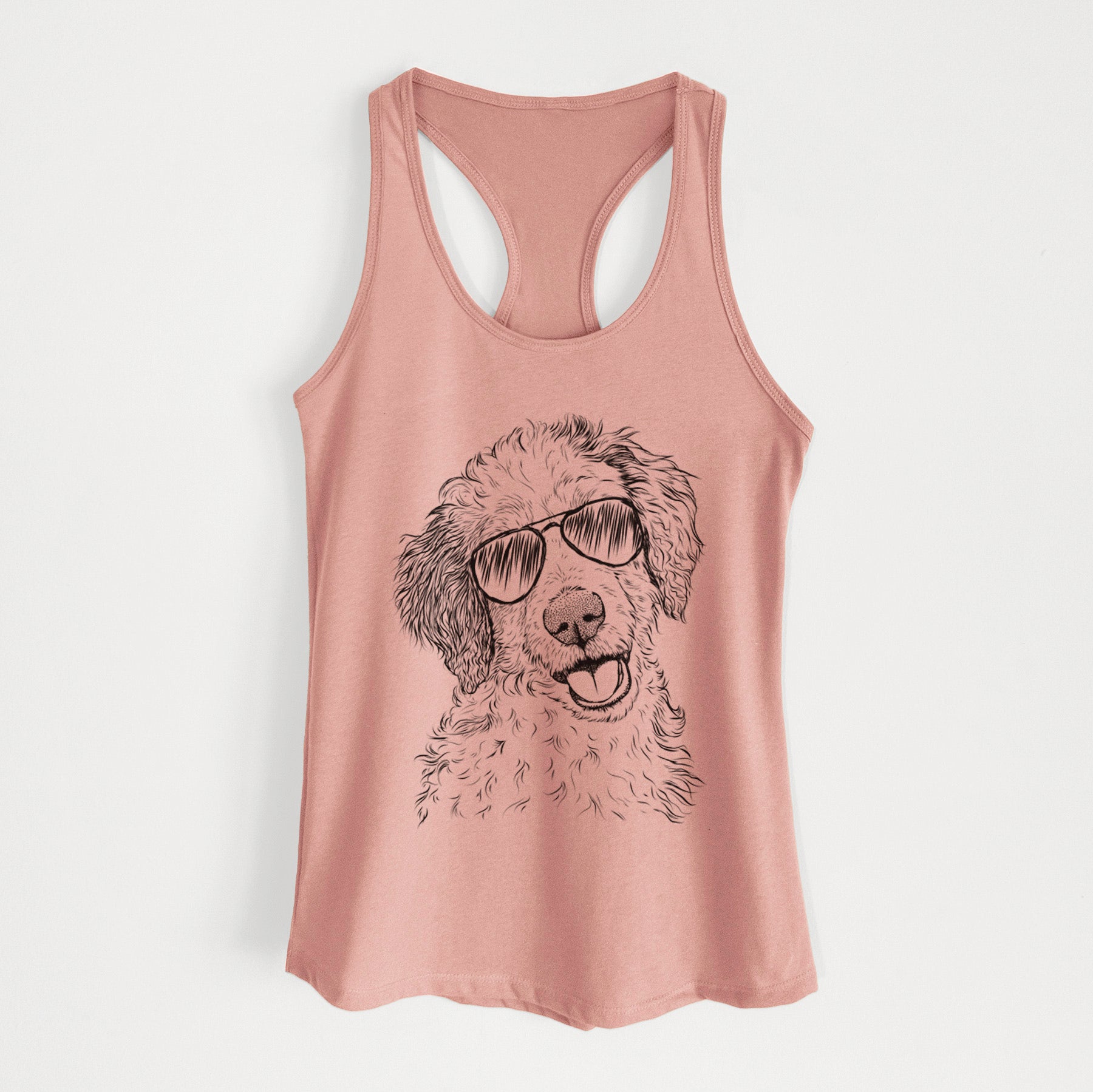 Hoge the Aussiedoodle - Women's Racerback Tanktop