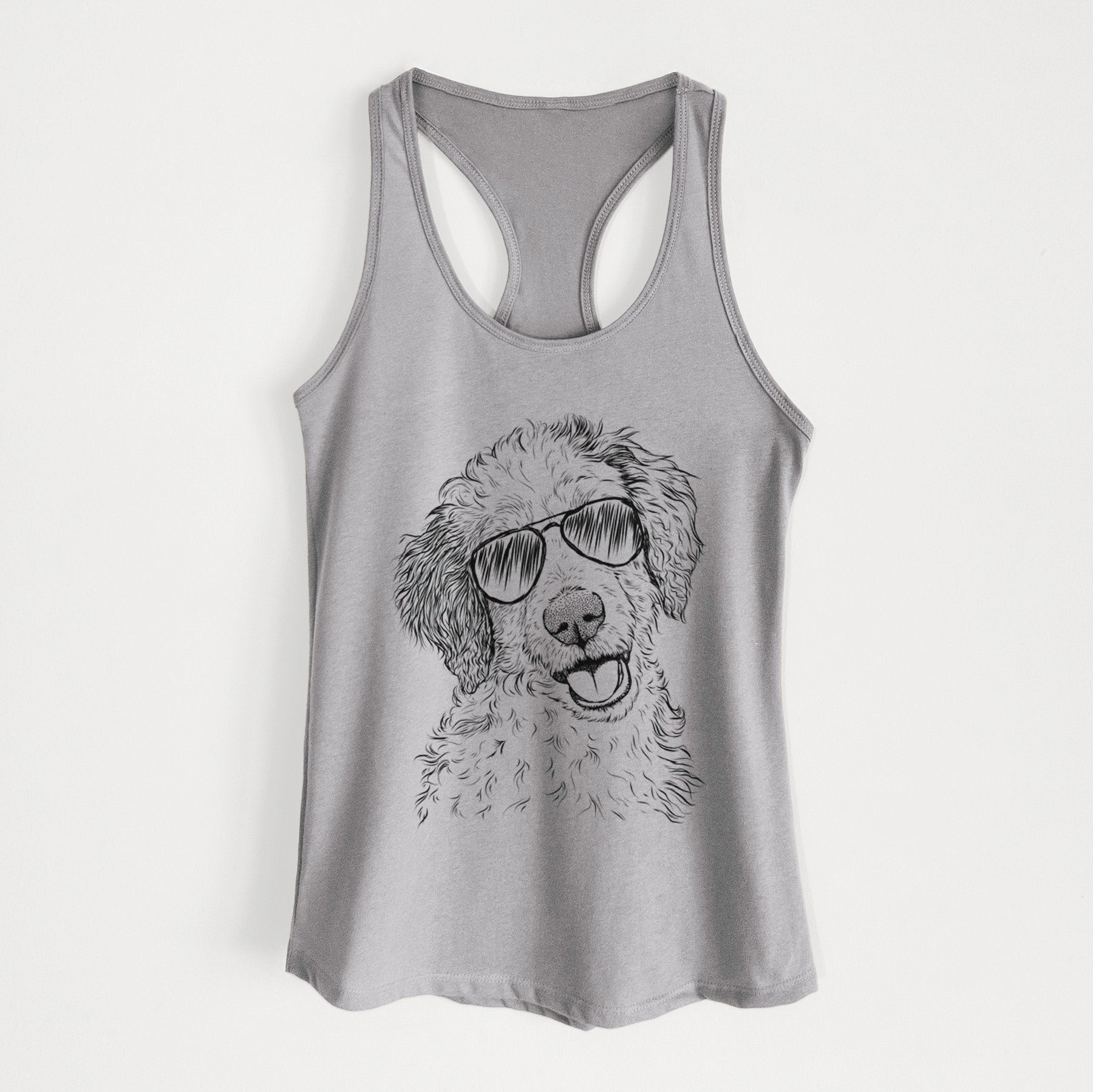 Hoge the Aussiedoodle - Women's Racerback Tanktop