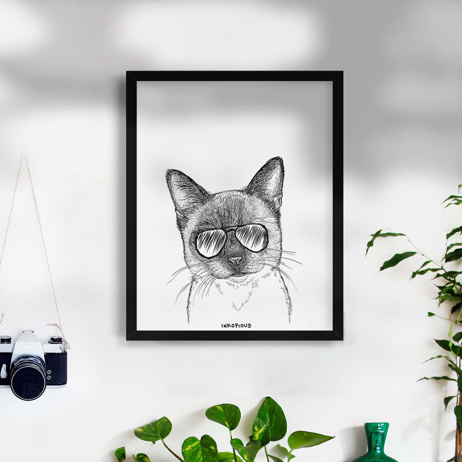 Hoggle the Siamese Cat Art Print